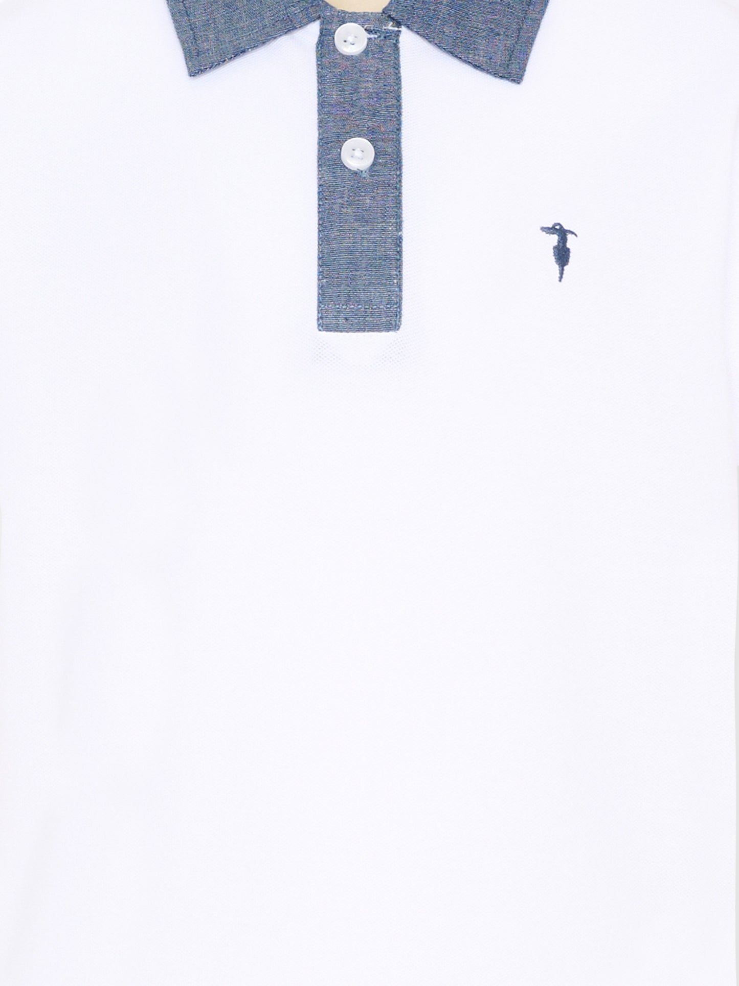 Polo bianca per bambino con levriero,Trussardi Junior,TBP26037PO WHITE