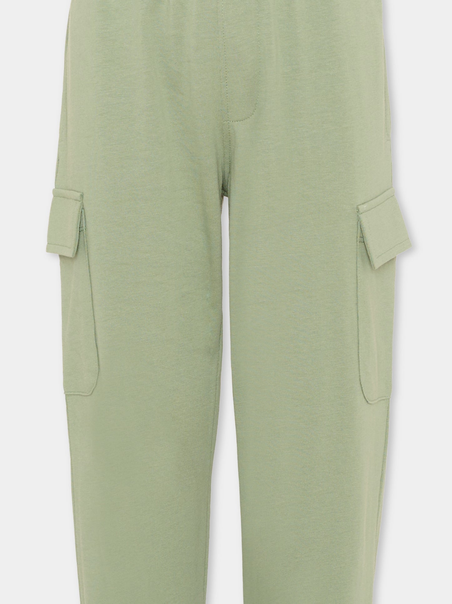 Pantaloni verdi per bambino cargo,Trussardi Junior,TIP26075PA GREEN BASIL