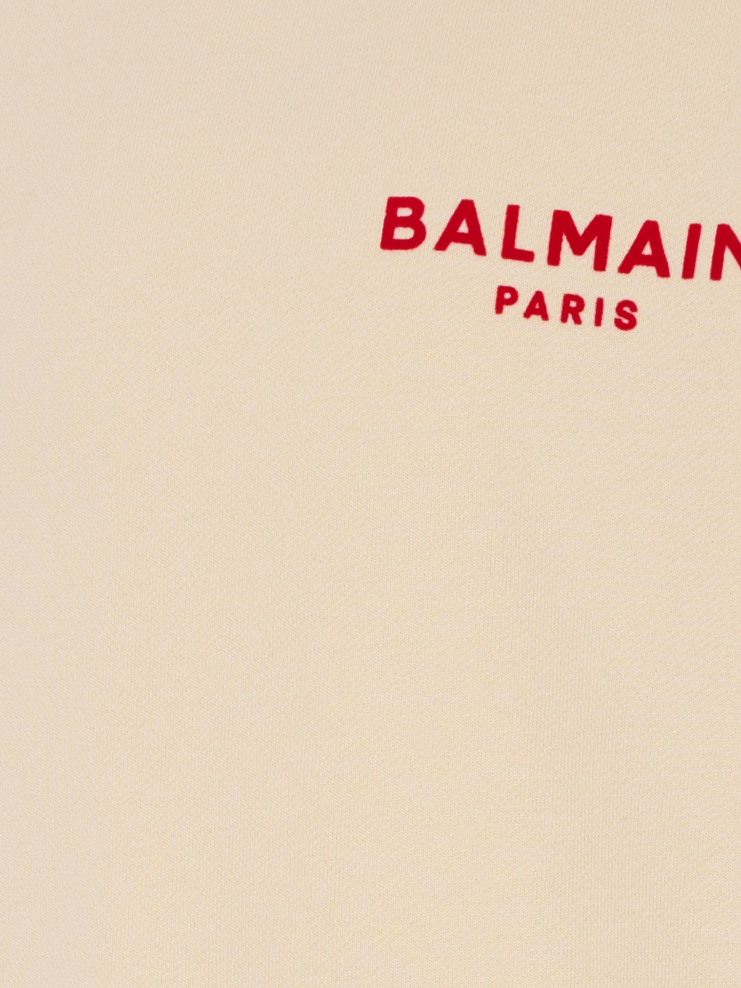 Felpa beige per bambini con logo,Balmain Kids,BU4P10 Z1753 106RO