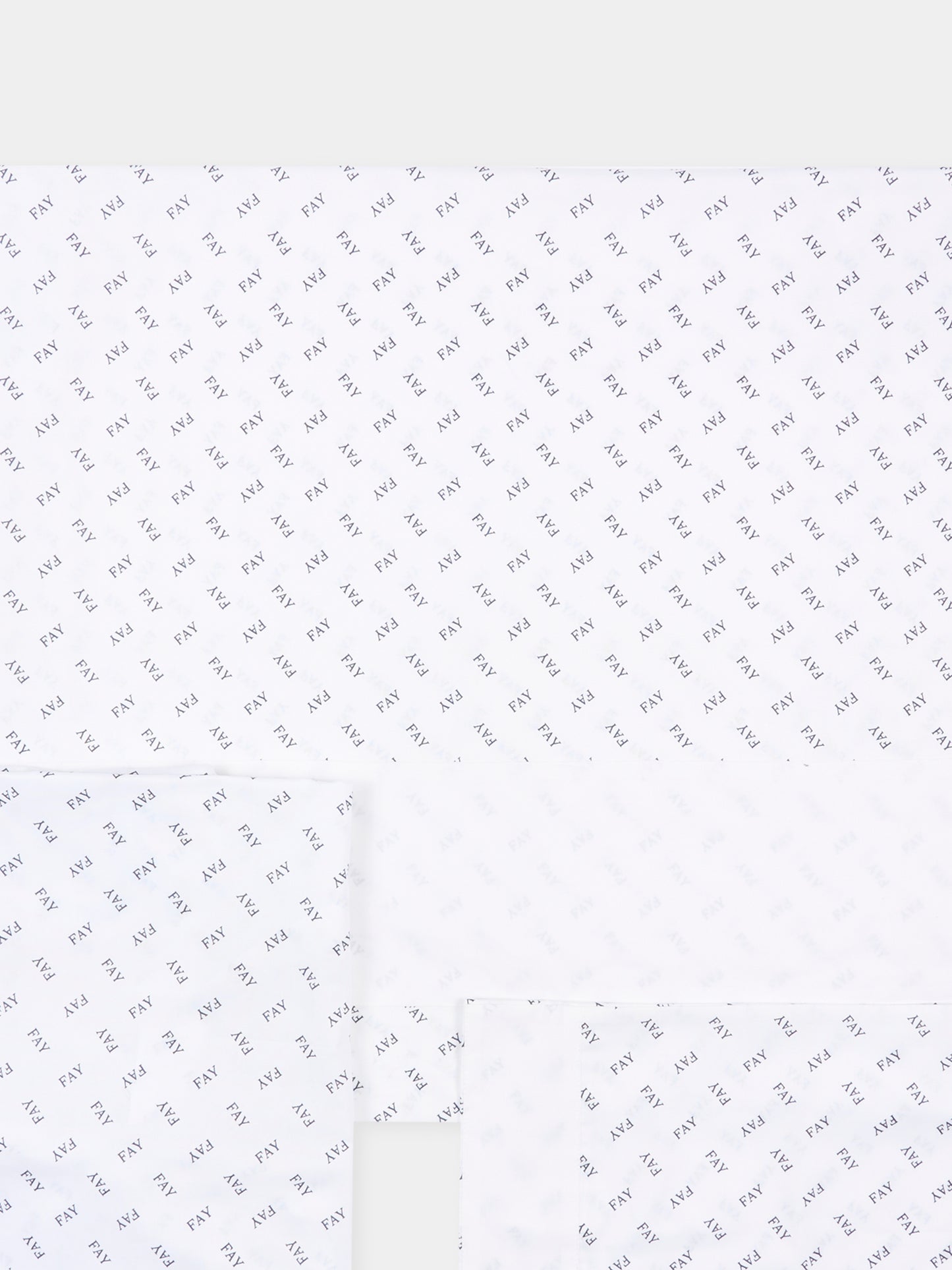 Set lenzuola bianco per neonato con logo,Fay Kids,FS0510 P0136 100BL