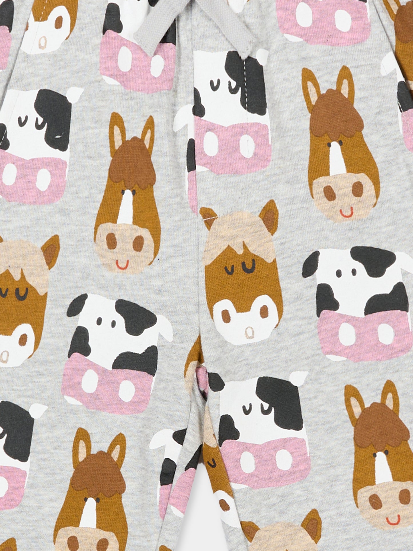 Pantaloni grigi per neonato con stampa animali,Stella Mccartney Kids,TV6590 Z2237 807MC