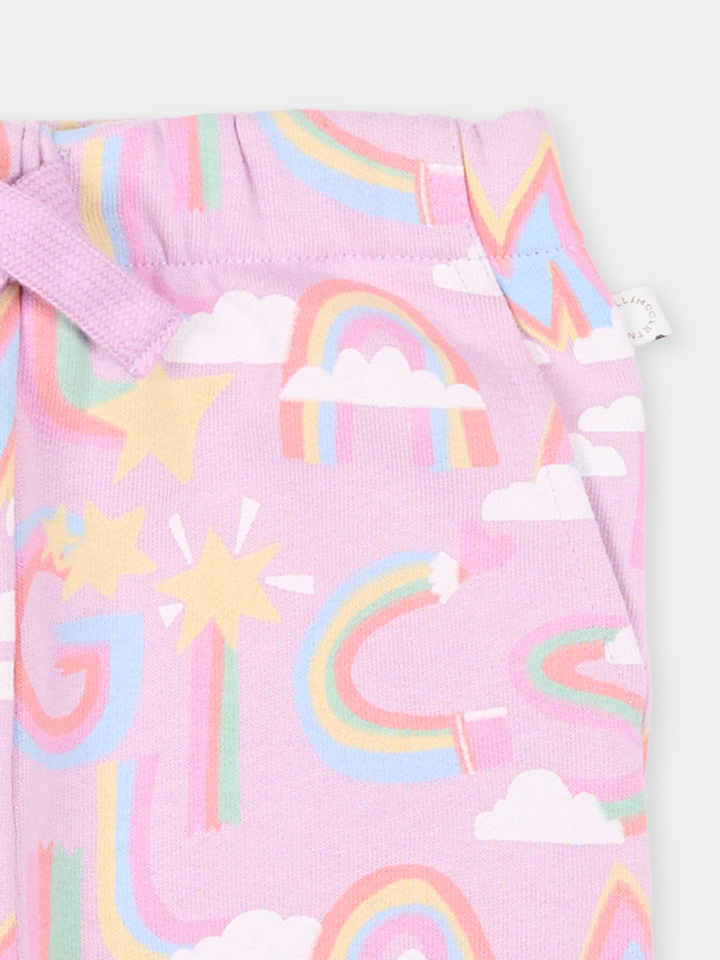 Pantaloni lilla Magic Stella per neonata,Stella Mccartney Kids,TT6080 Z1568 516MC