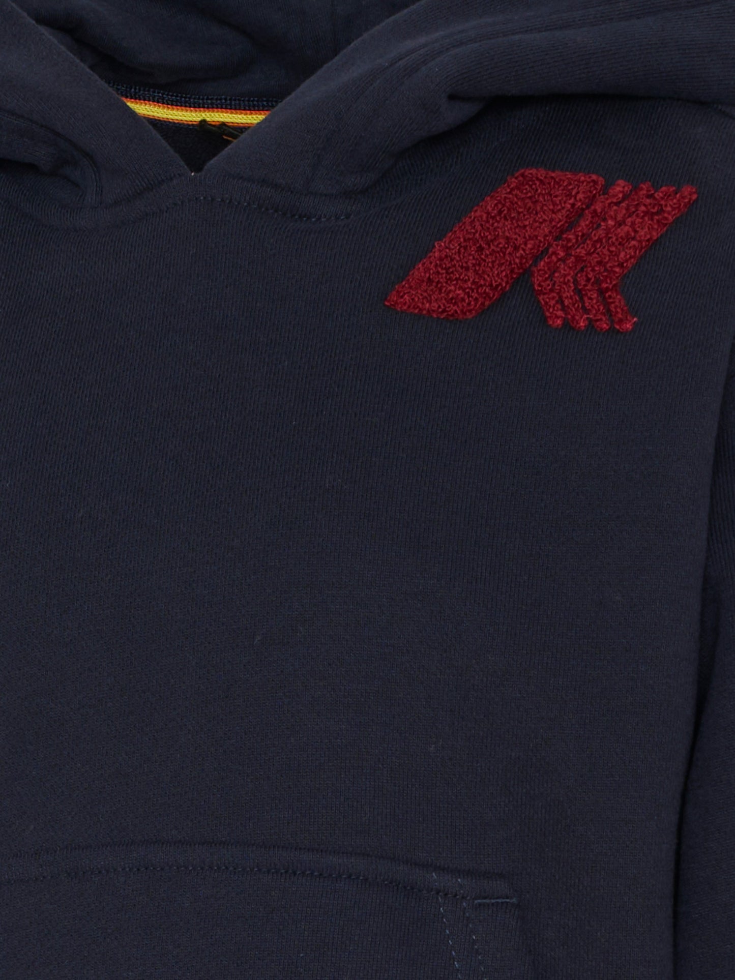 Felpa blu per bambino con logo rosso,K-way,K41325W K89