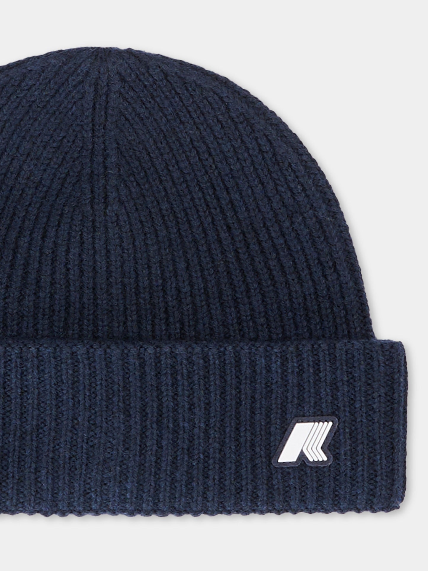 Berretto blu per bambini con logo,K-way,K31358W AZ2