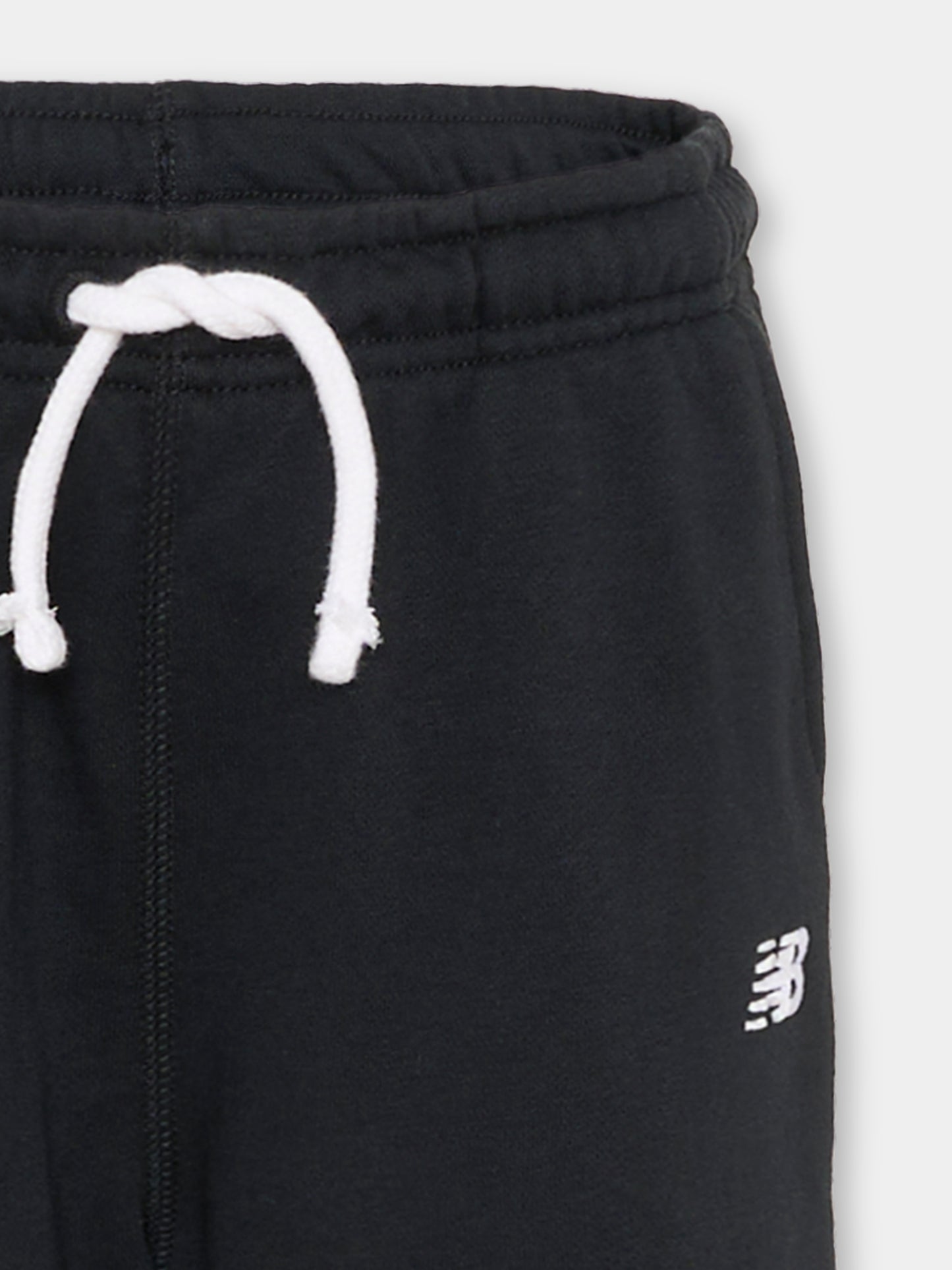 Pantaloni neri per bambini con logo,New Balance,LAKG0058 BK