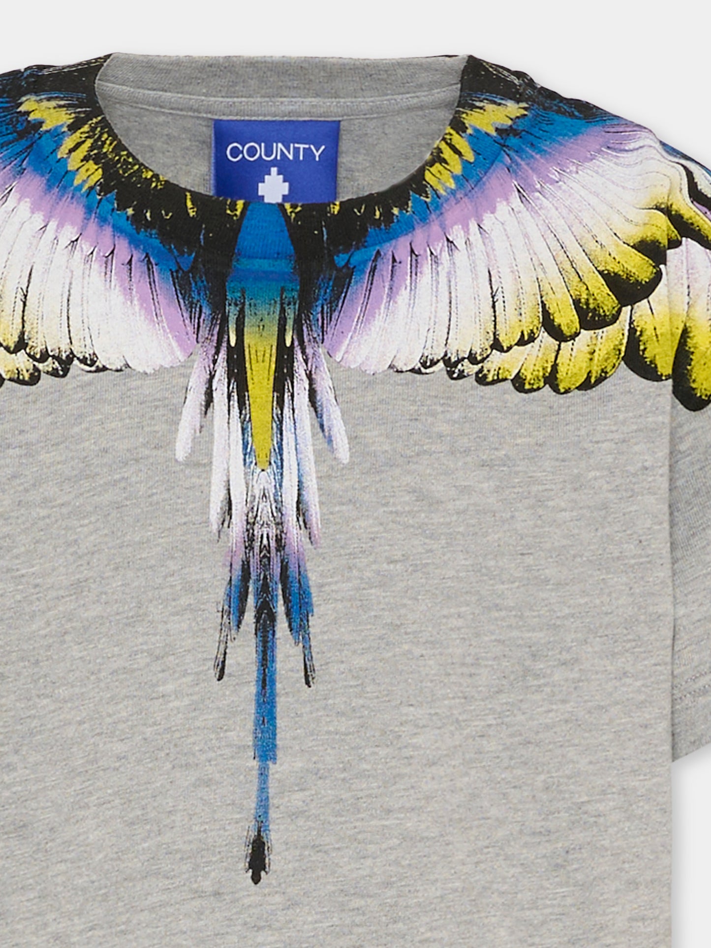 T-shirt grigia per bambino con ali,County Of Milan Kids,F5CMJBTH064 101