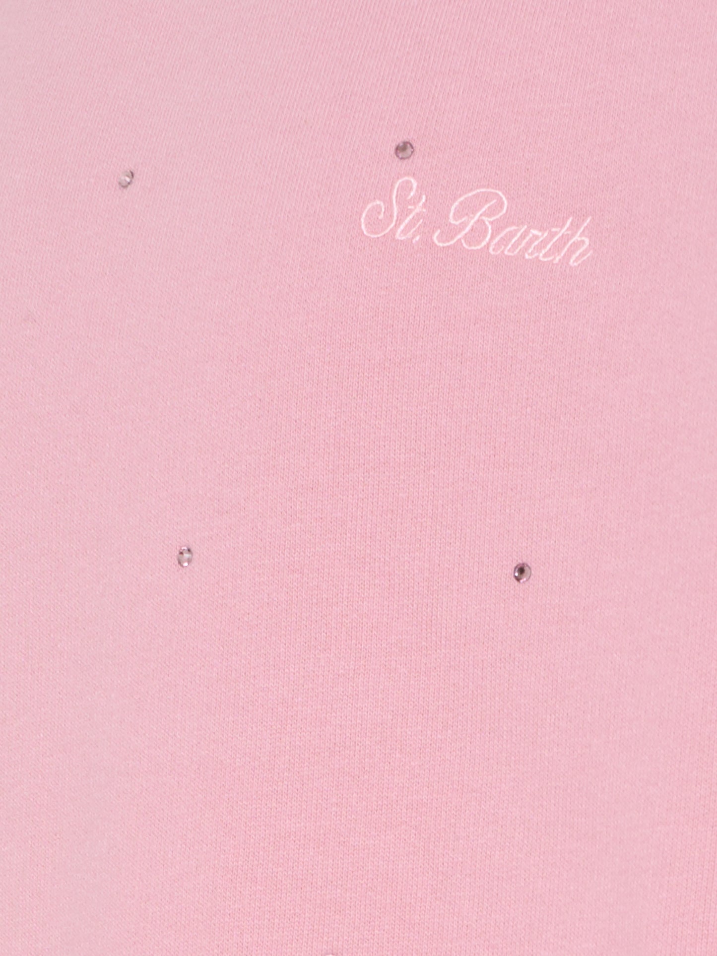 Felpa rosa per bambina con strass,Mc2 Saint Barth,BRN0002 00691I