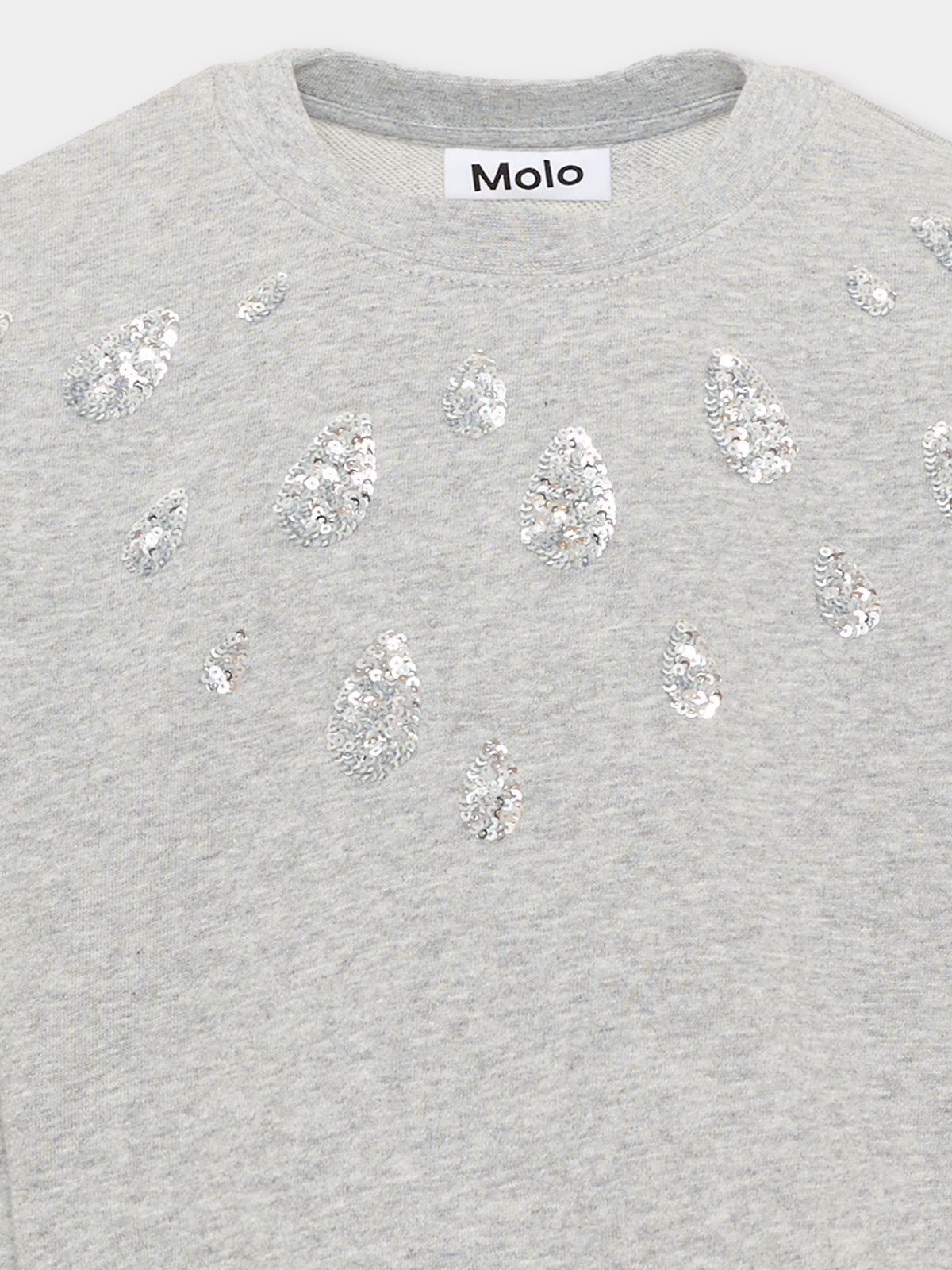 Felpa grigia Miki per bambina,Molo,2W26J210 1046