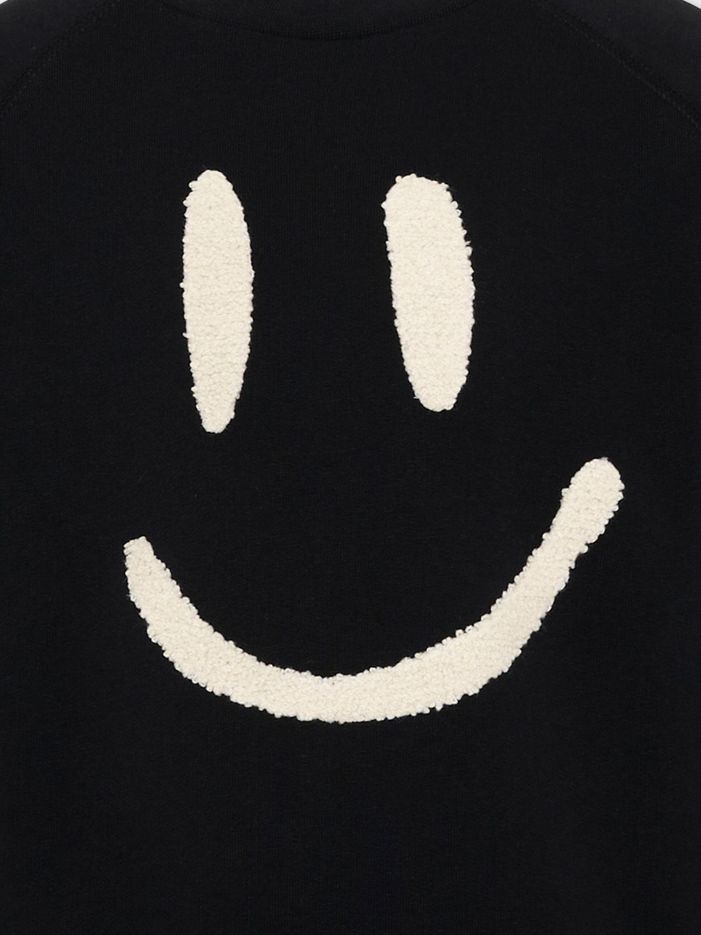 Felpa nera per bambini con smile,Molo,6W26J201 0099
