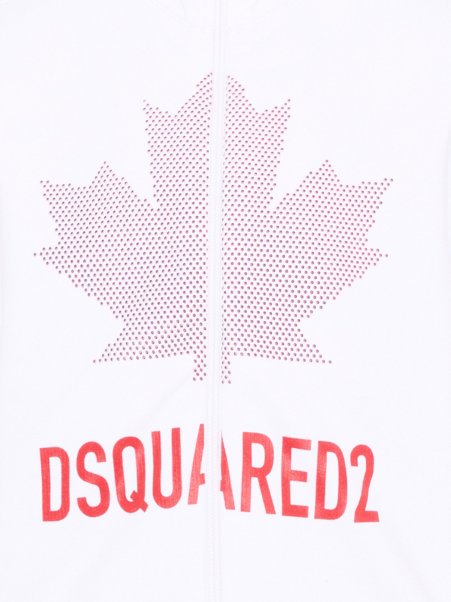 Felpa bianca per bambino con logo,Dsquared2,DQ3432 D0AJ6 DQ100