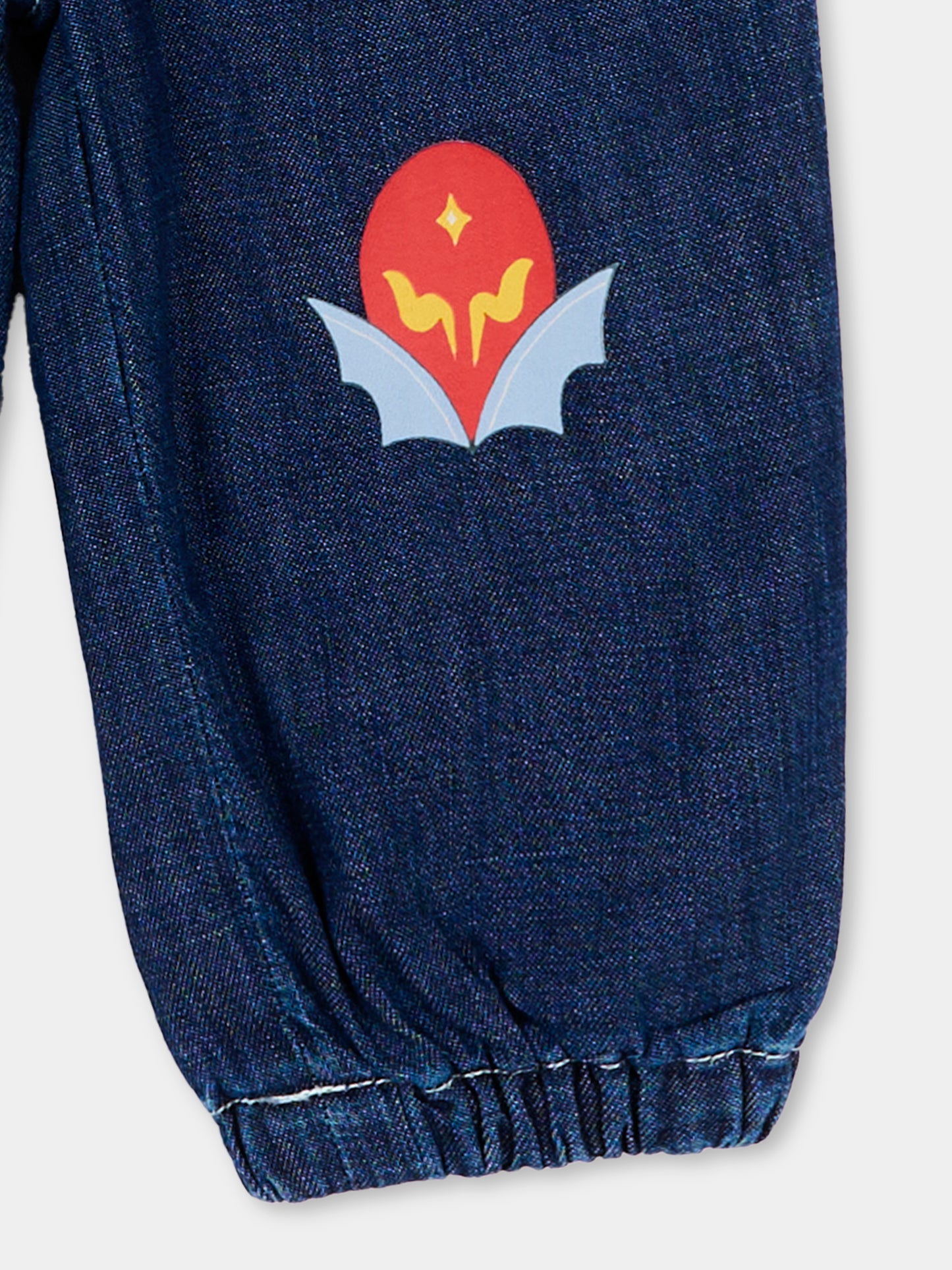 Jeans denim per neonato con stampe,Stella Mccartney Kids,TZ6390 Z0522 664