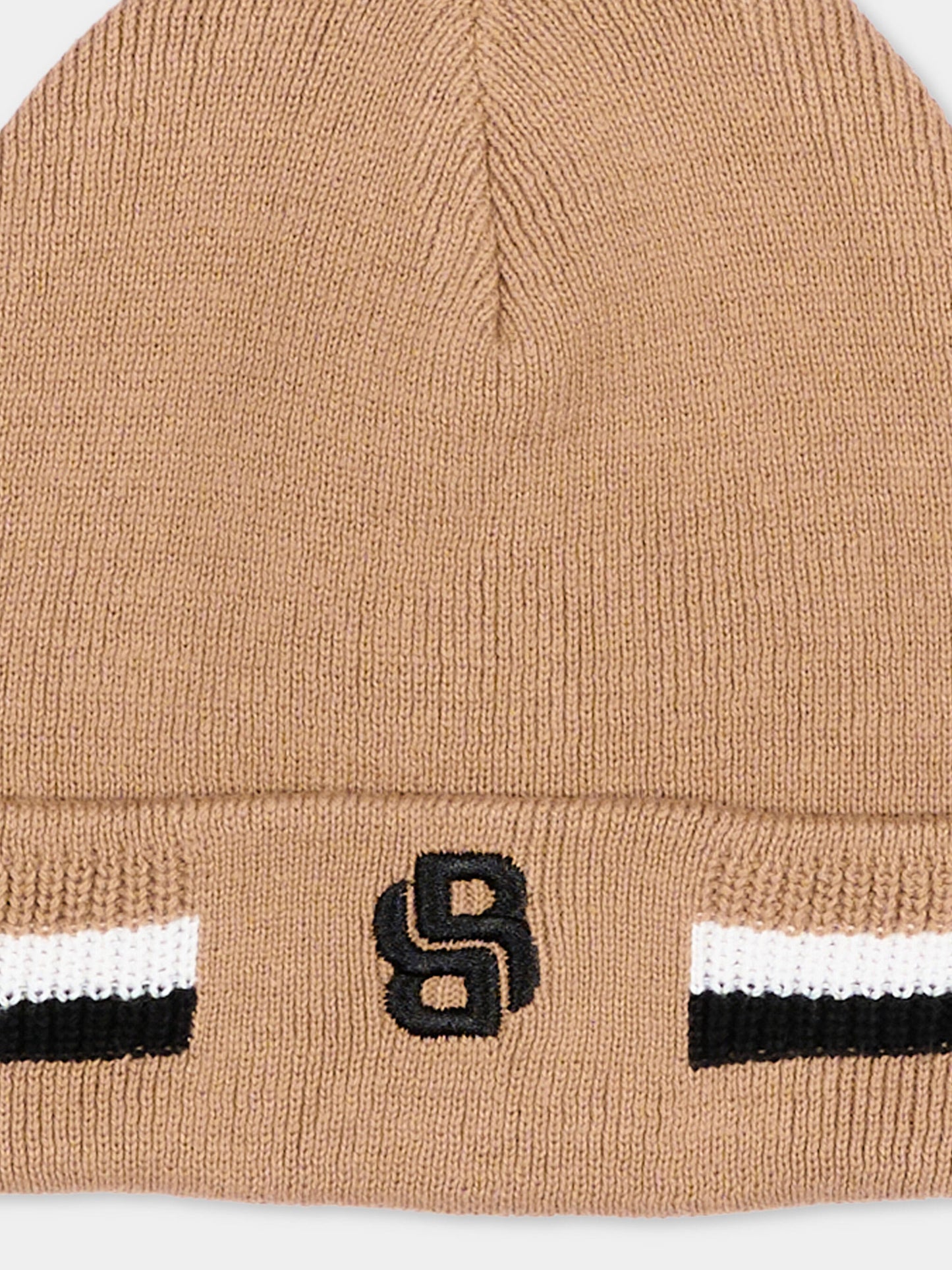 Berretto beige per neonato con logo,Boss,J53577 269
