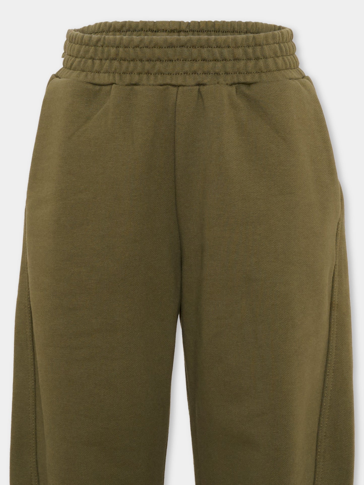 Pantaloni sportivi verdi per bambino con logo,Givenchy Kids,H31279 653