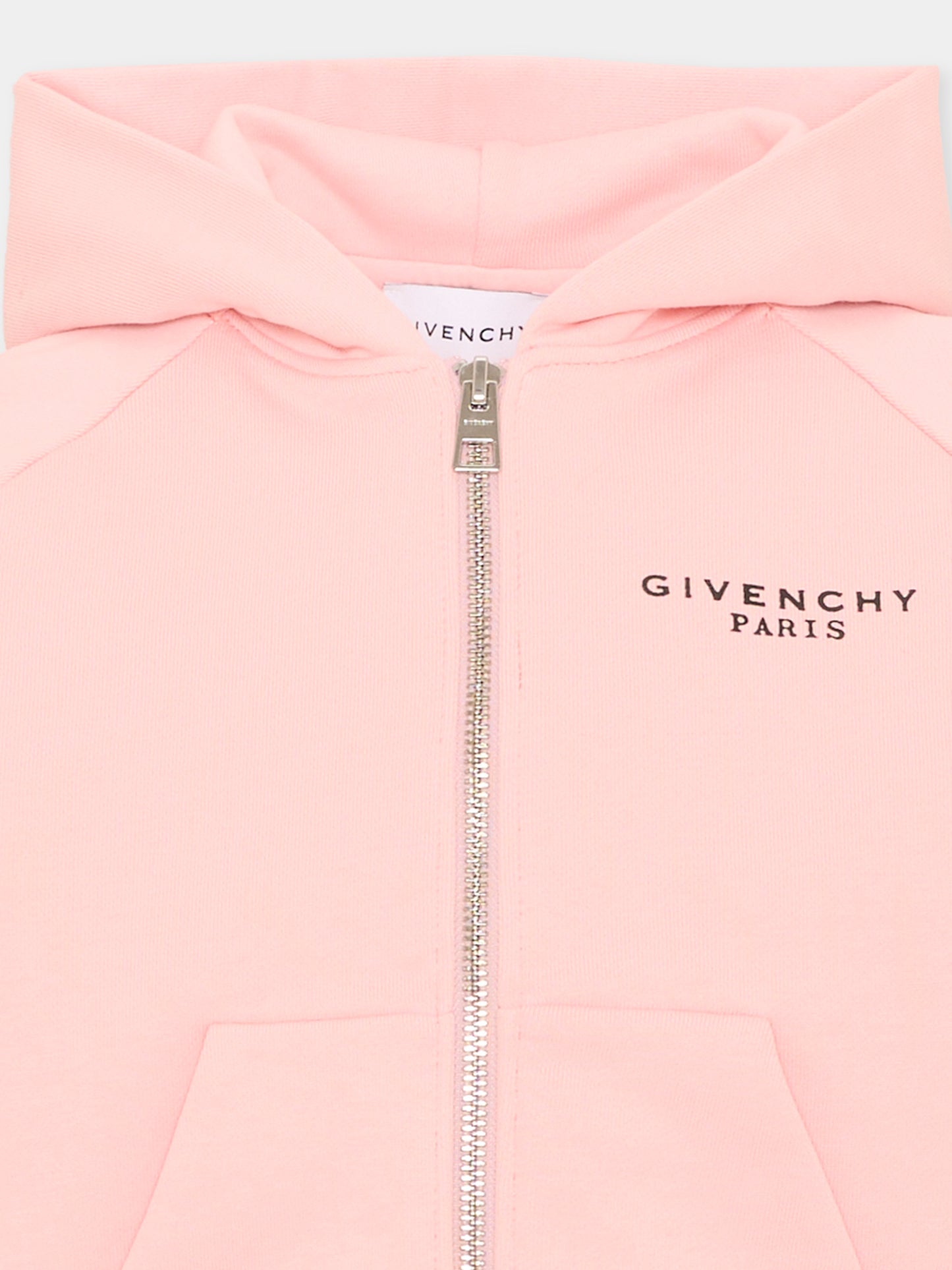 Felpa rosa per bambina con logo,Givenchy Kids,H31327 46G