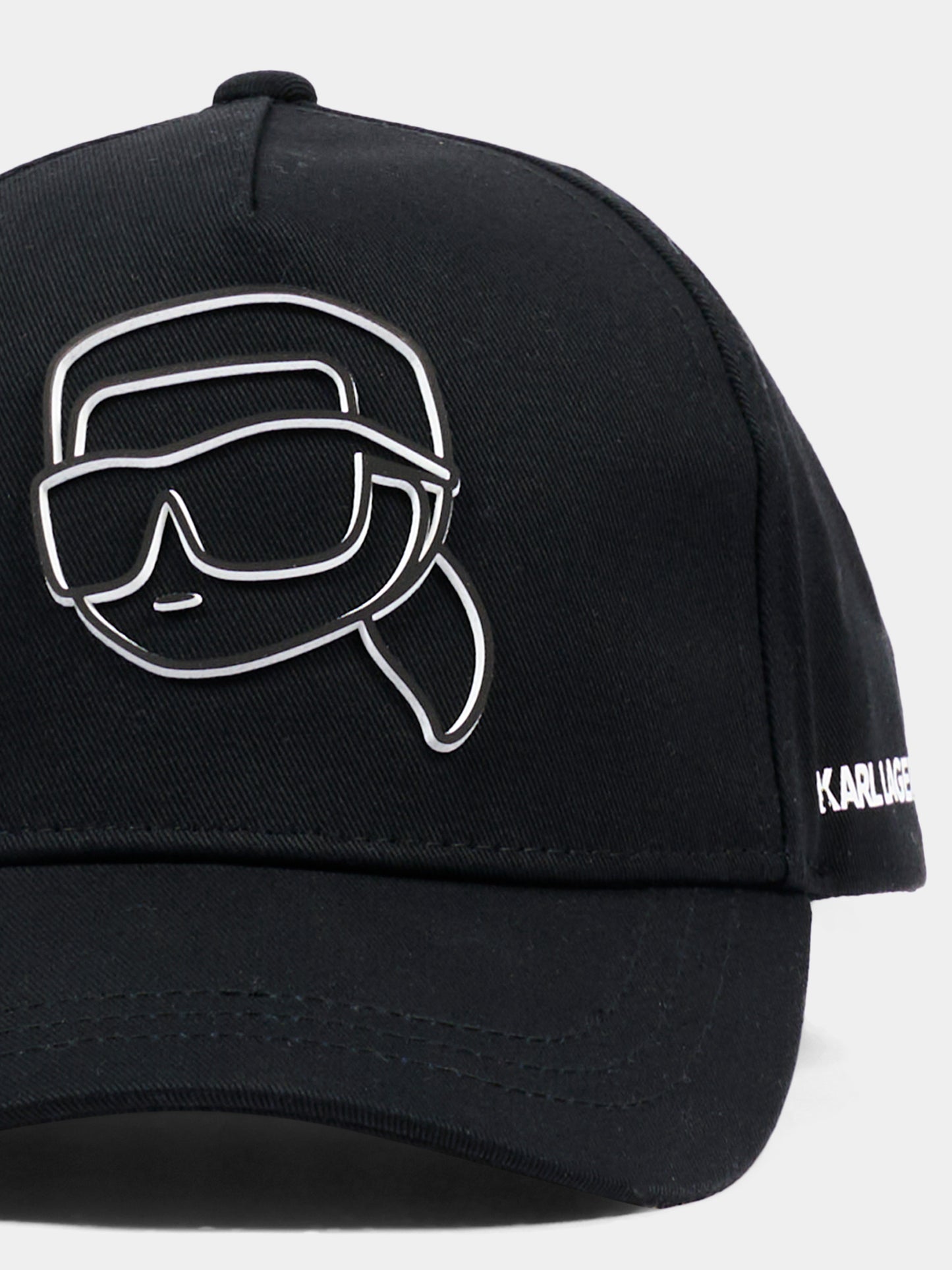 Cappello con visiera nero per bambino con logo,Karl Lagerfeld Kids,Z31444 09B