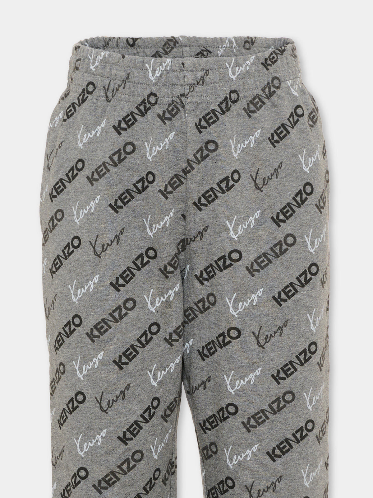 Pantalone grigio per bambino con logo,Kenzo Kids,K62028 A29