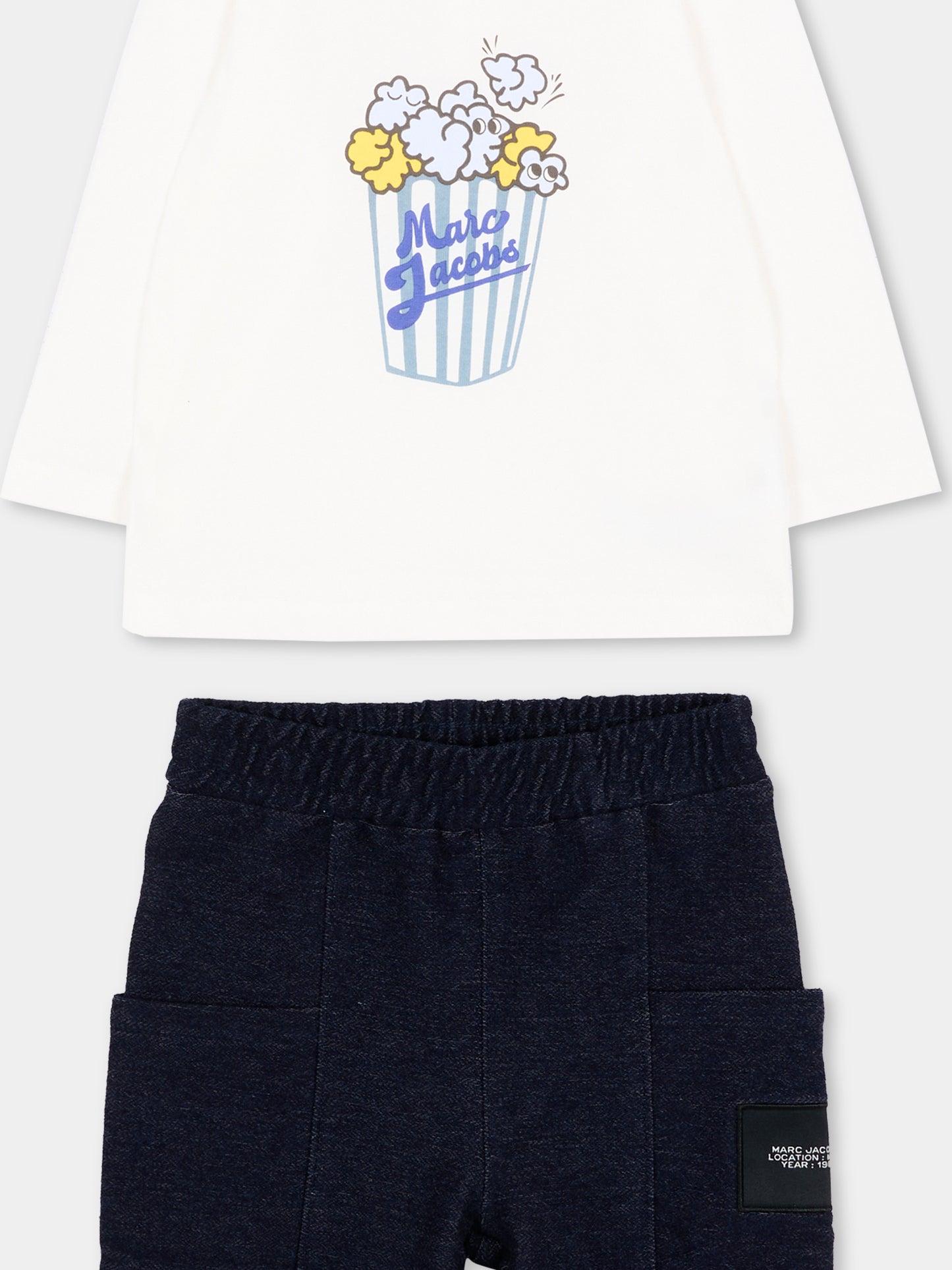 Completo sportivo lungo bianco con logo,Marc Jacobs,W61070 N58