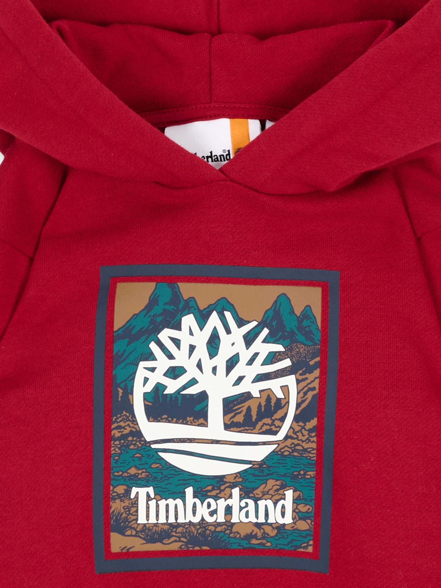 Felpa con cappuccio rossa per neonato,Timberland,T61035 974