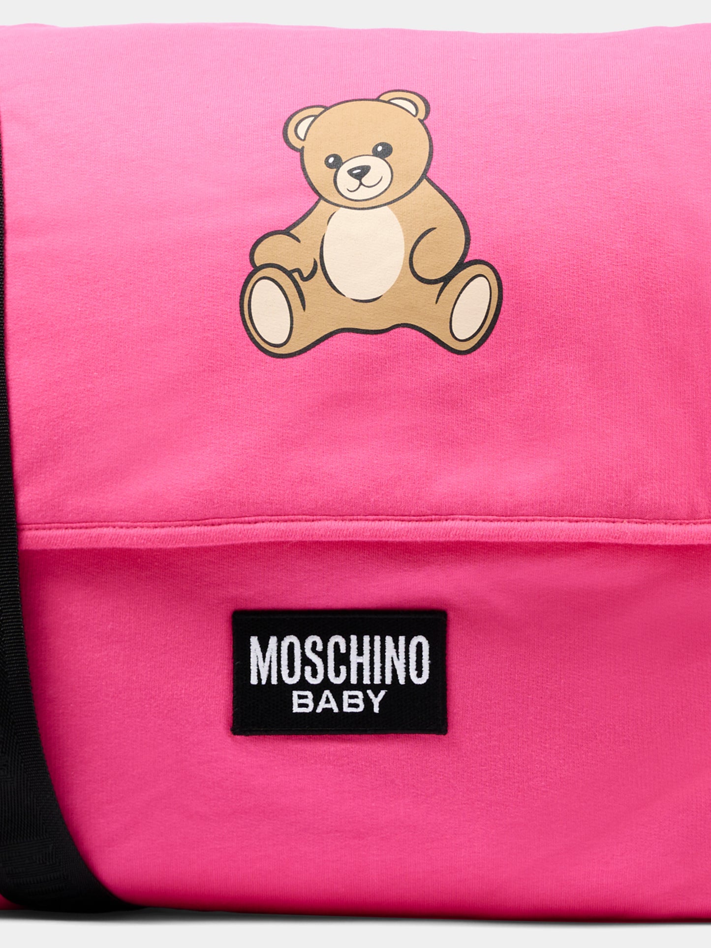 Borsa mamma fucsia per neonata con Teddy Bear,Moschino Kids,M5X03D LCA40 51450
