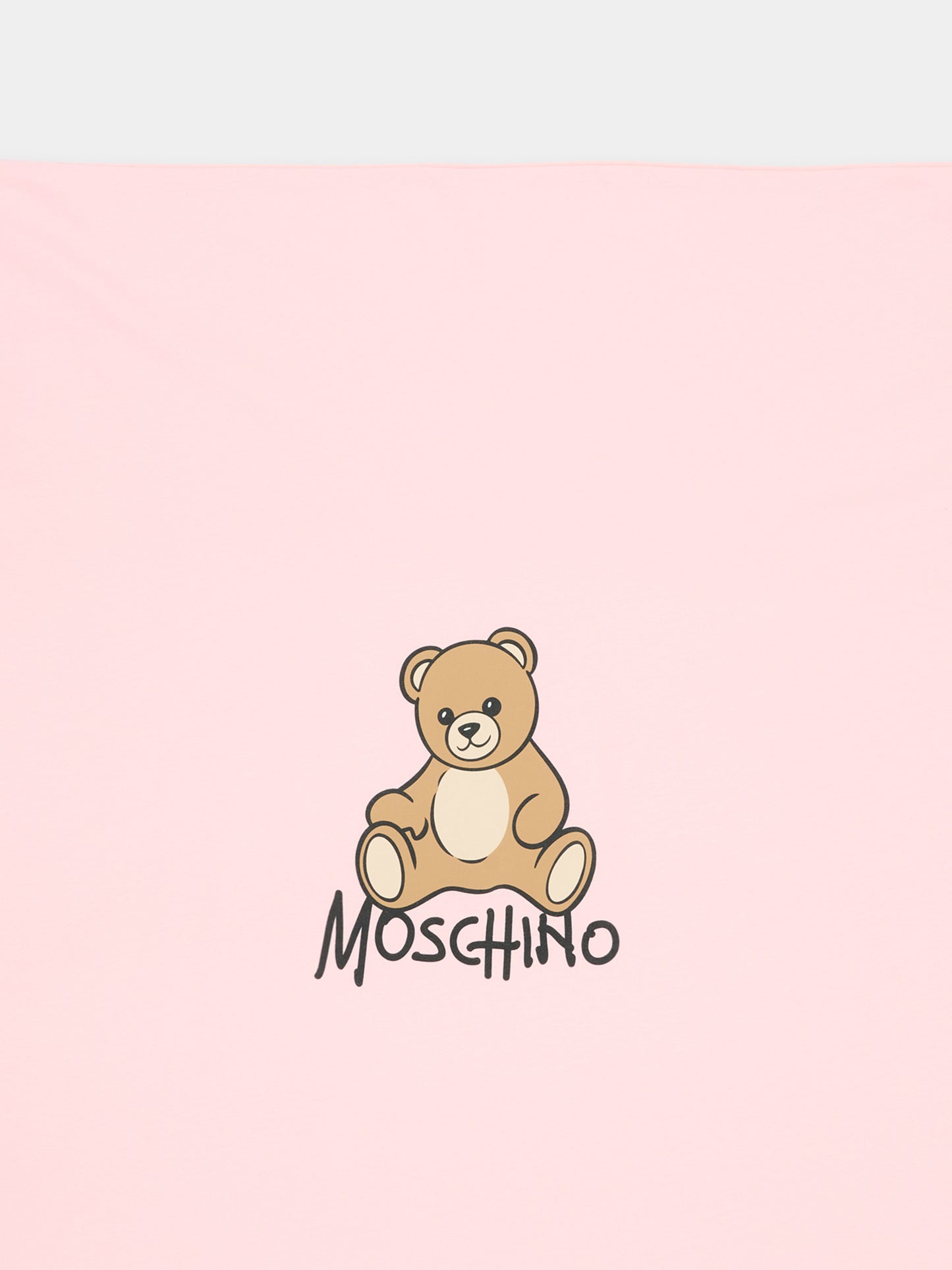 Coperta rosa per neonata con Teddy Bear,Moschino Kids,MTB00F LCA40 50209