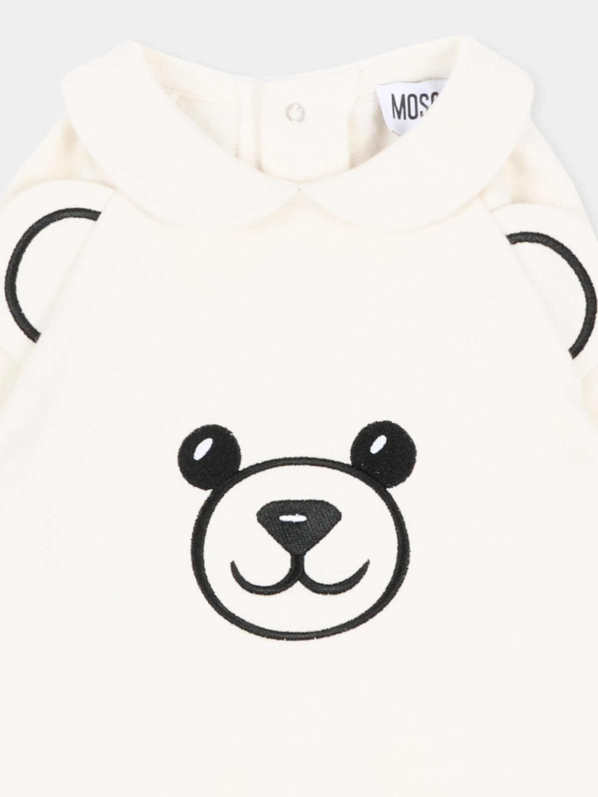 Tutina avorio per neonati con Teddy Bear,Moschino Kids,MUY09G LCA93 10063