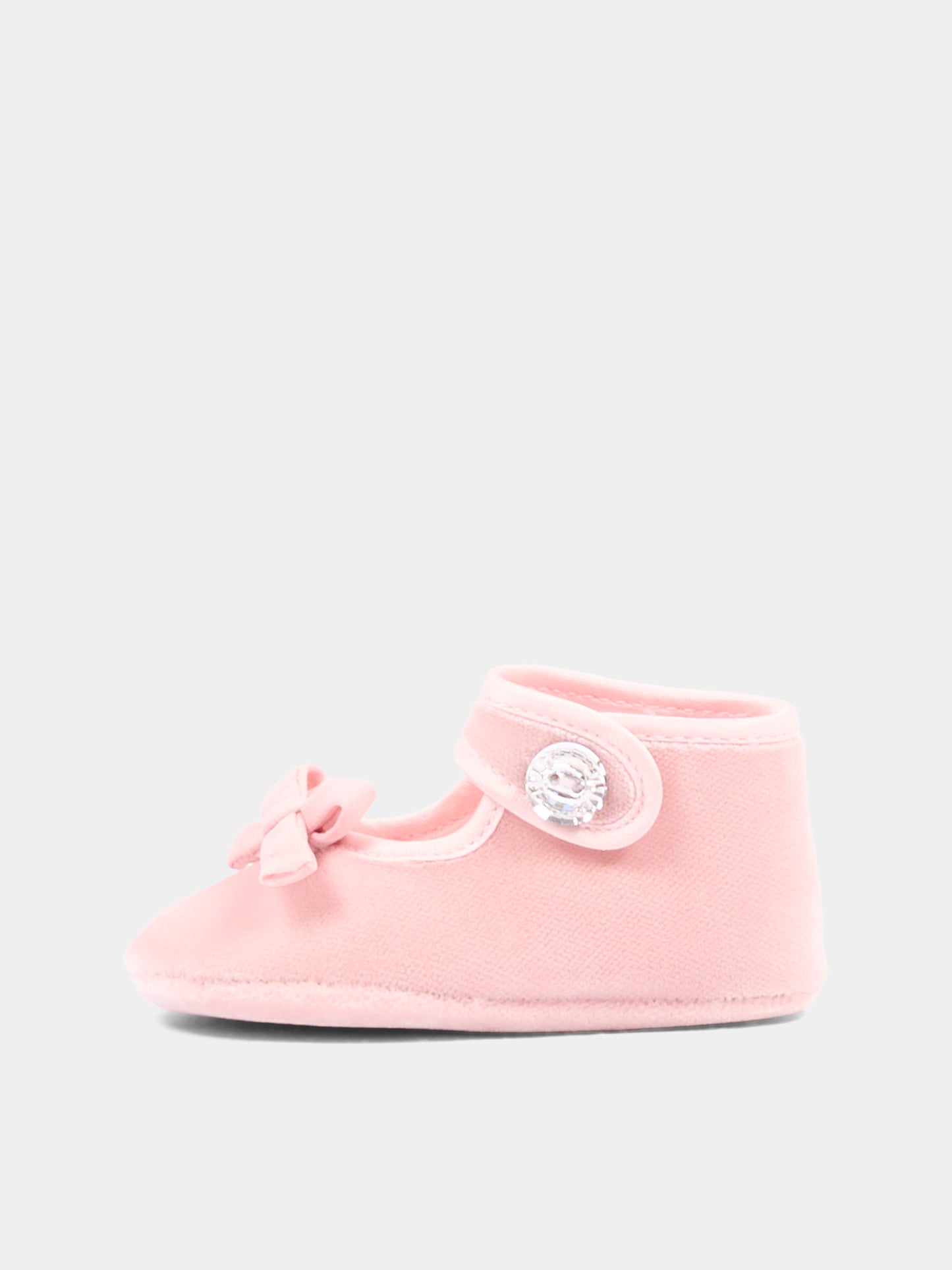 Ballerine rosa per neonata con fiocco,Monnalisa,73H001 8803 0092