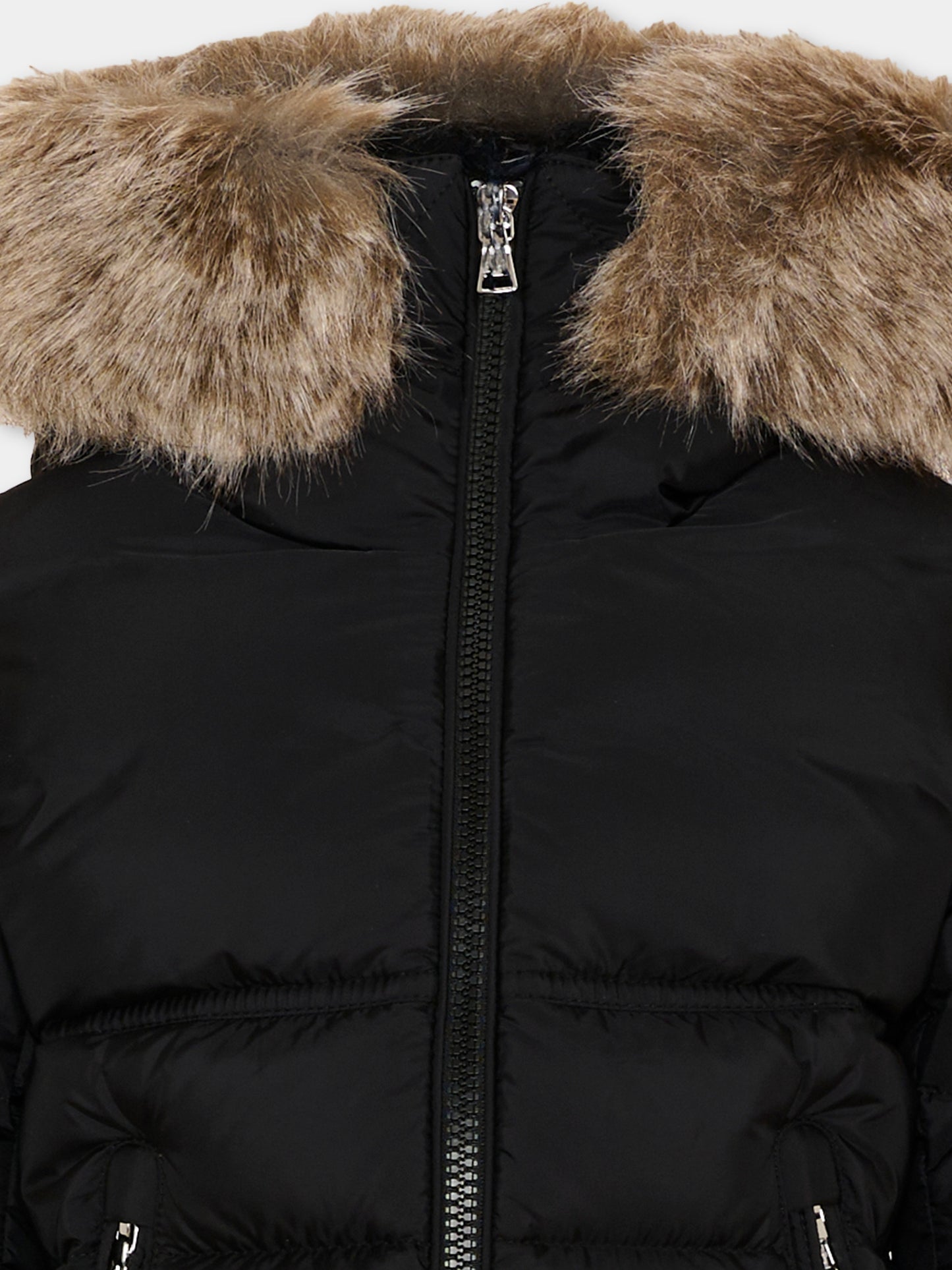 Piumini nero New Byronf per bambini con logo,Moncler Kids,L2954 1A00053 53A5E 999