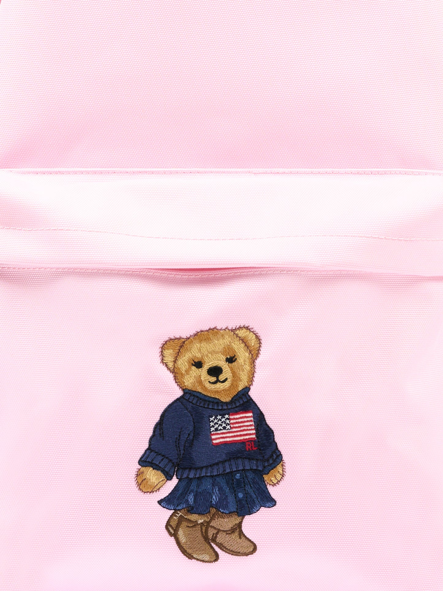 Zaino rosa con Polo Bear,Ralph Lauren Kids,9AR149 AP7