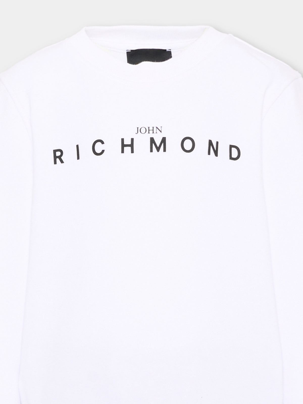 Completo sportivo bianco per bambino con logo,Richmond,RBA26006CF WHITE/BLK WHITE