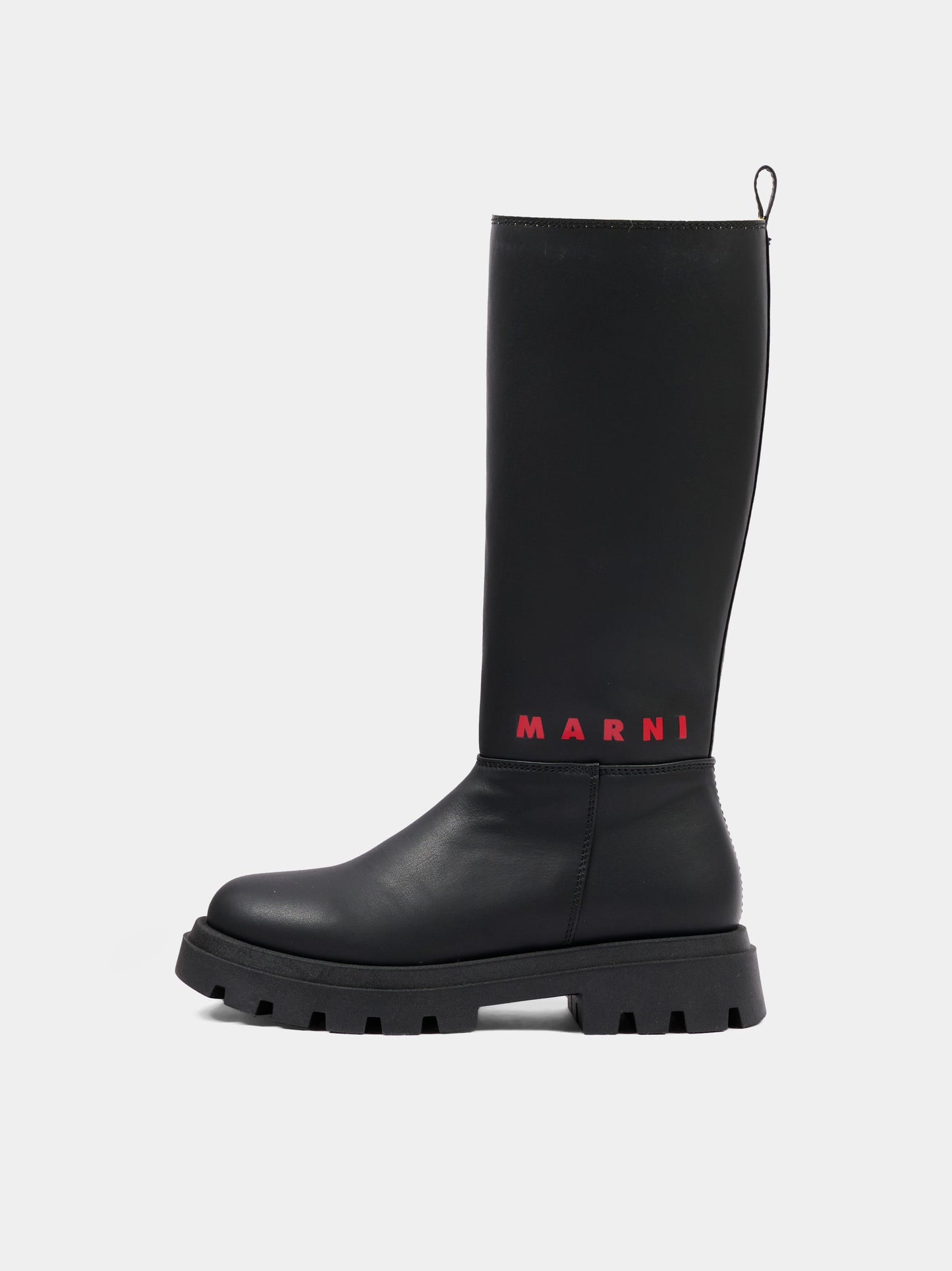 Stivali neri per bambina con logo,Marni Kids,83843 VAR1