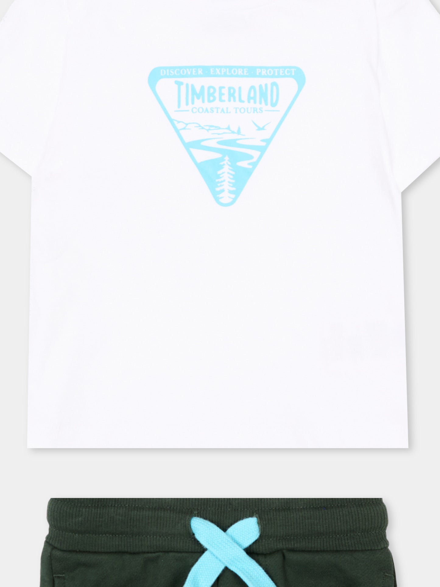 Completo sportivo verde per neonato,Timberland,T60503 72A