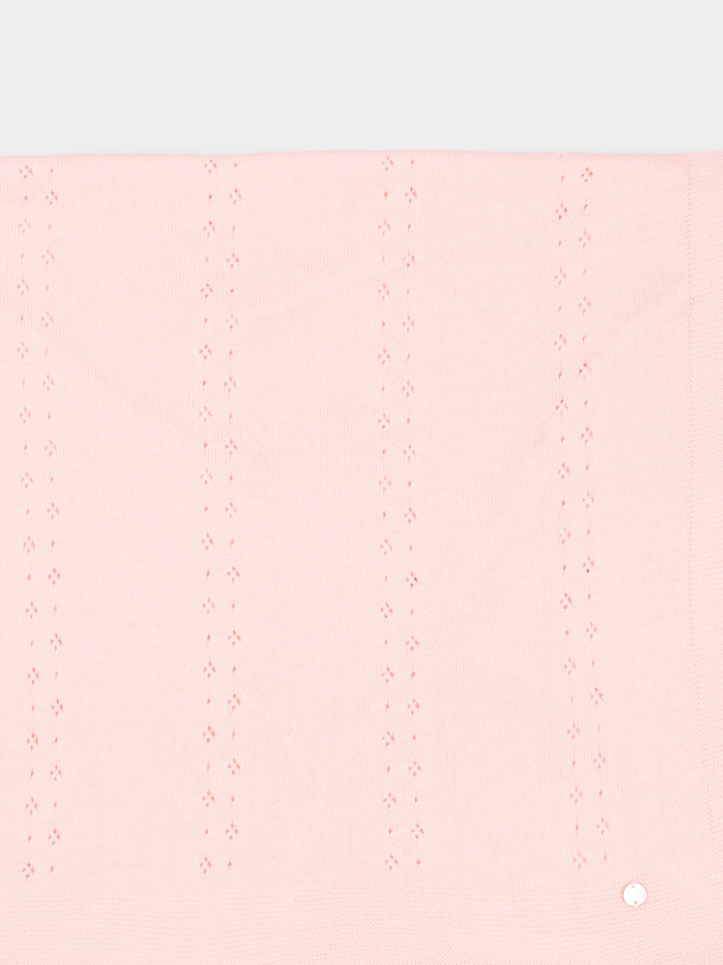 Coperta rosa in tricot per neonata,Paz Rodríguez,029 123684 322 H82