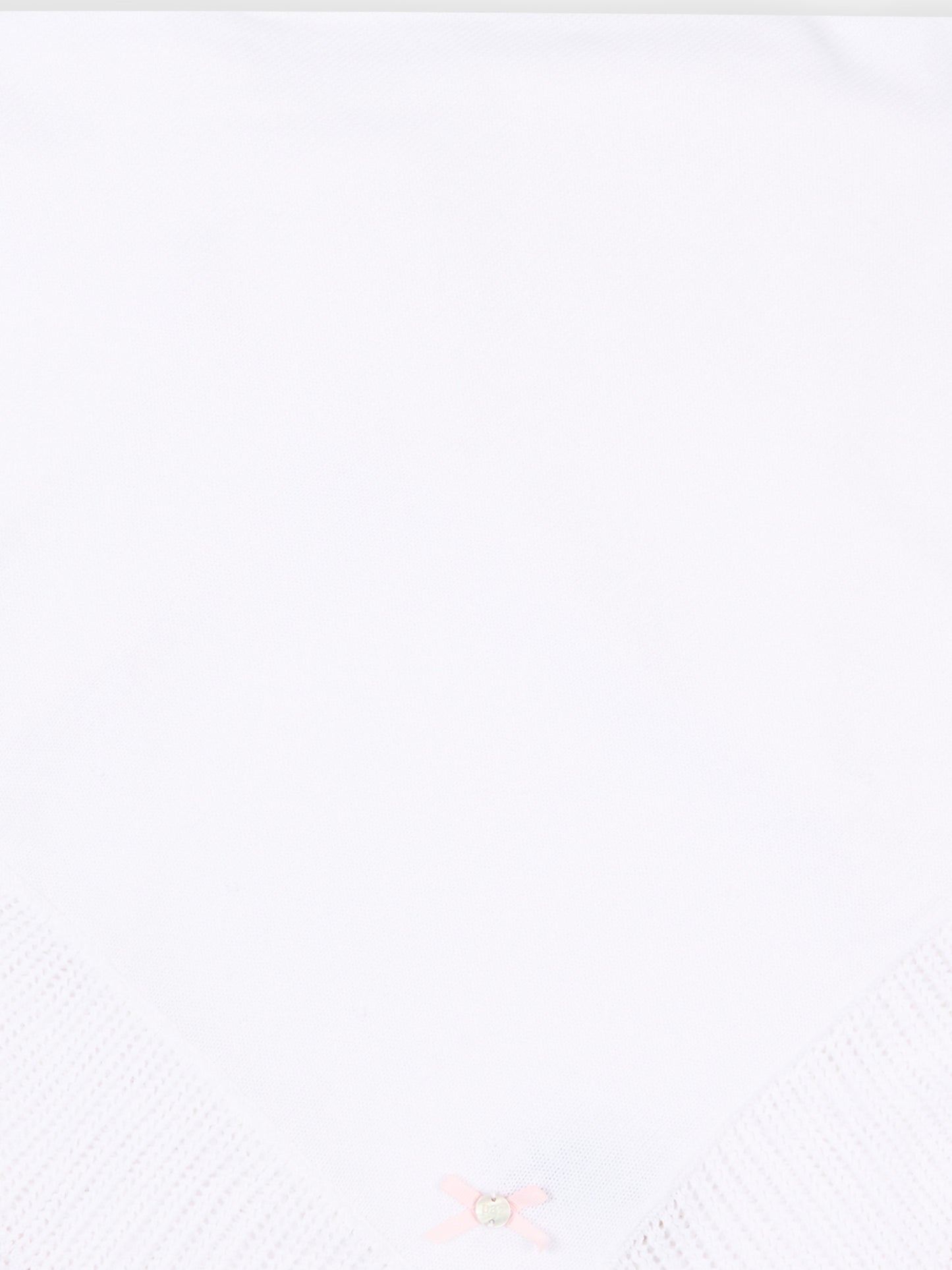 Coperta bianca in tricot per neonata,Paz Rodríguez,029 123464 0137 H82