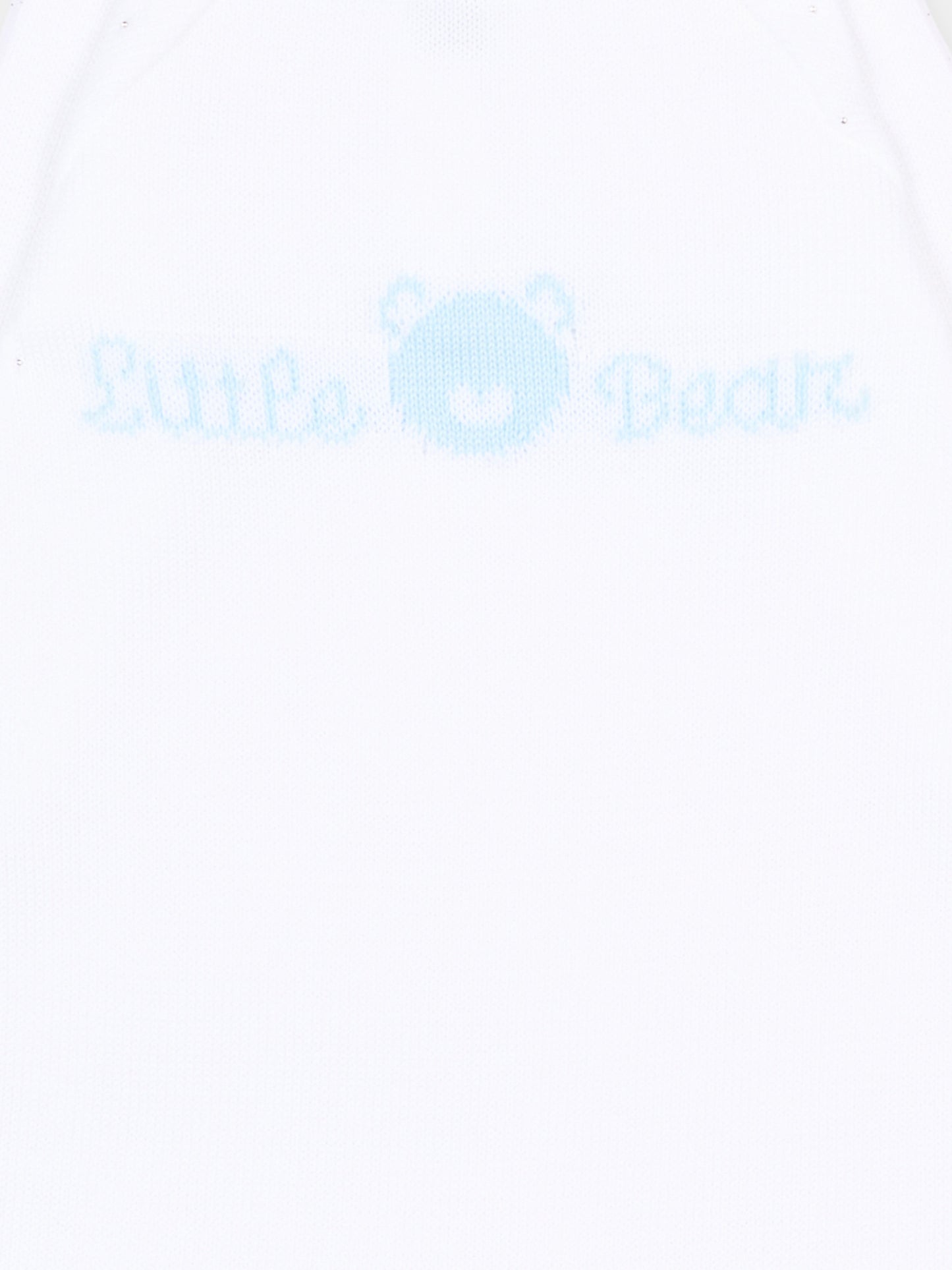 Tutina bianca per neonato con logo,Little Bear,3123 BCO/CIELO