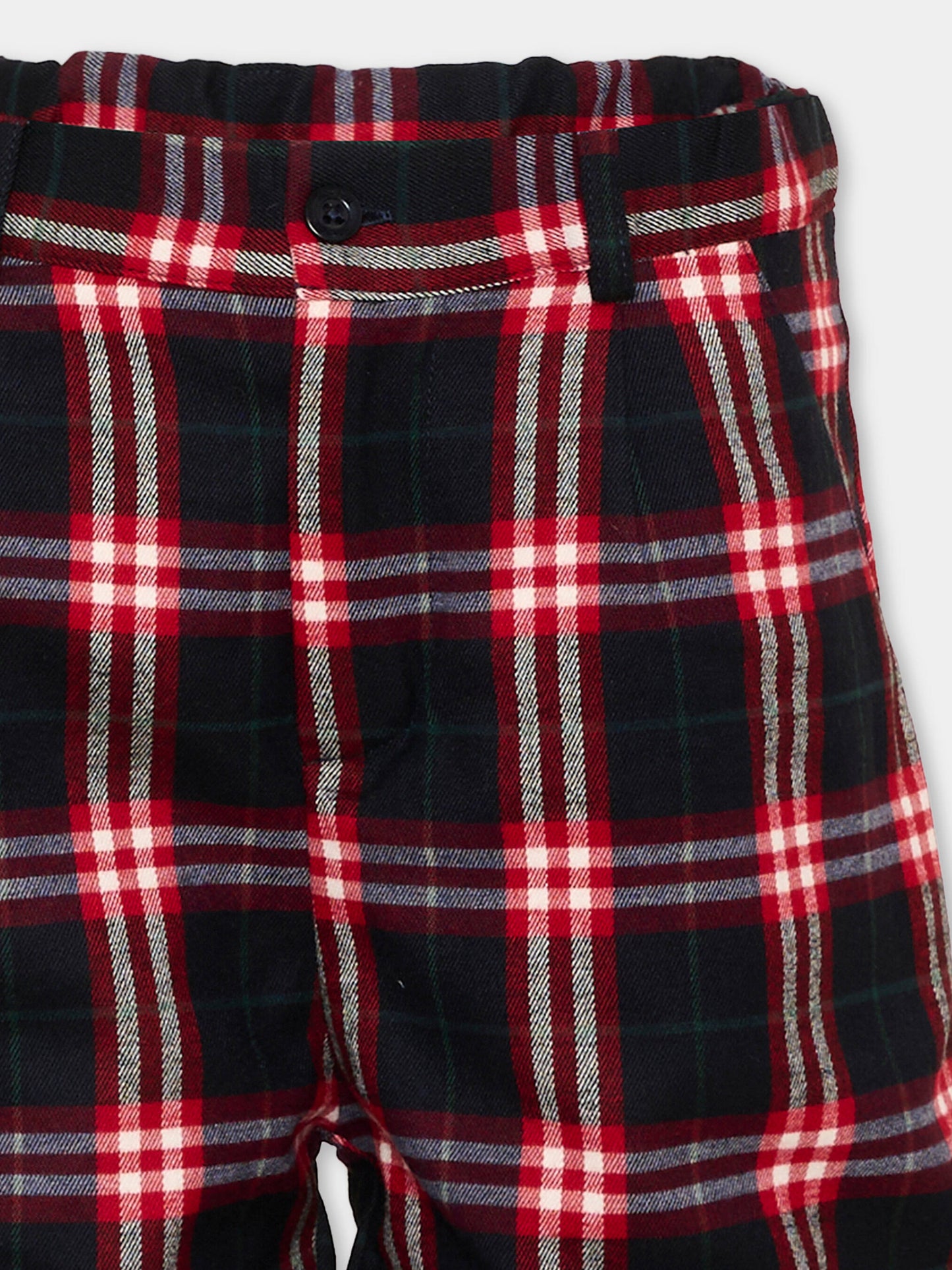 Shorts multicolor tartan per bambino