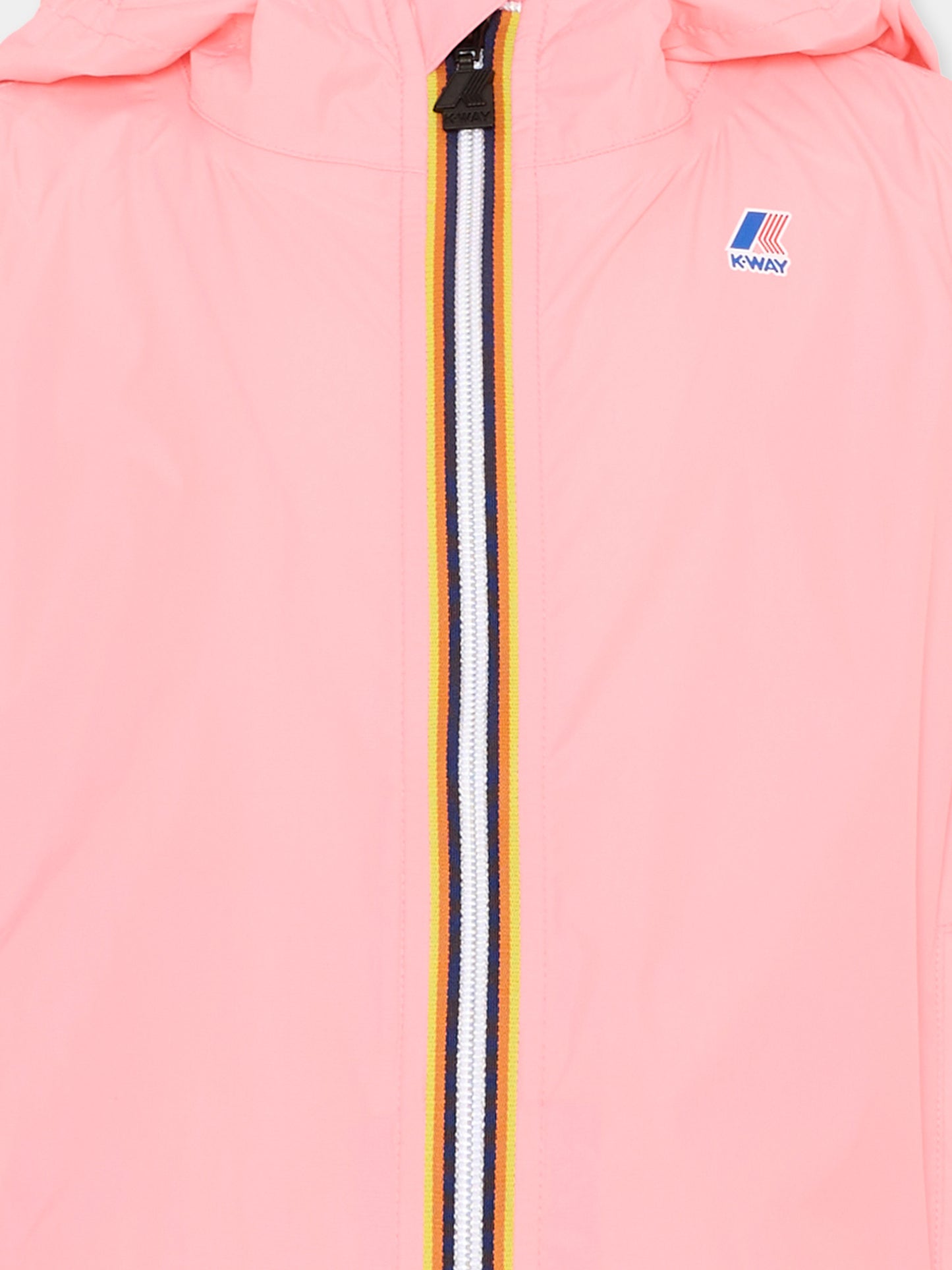 Giacca a vento rosa per bambina,K-way,K61336W Q28