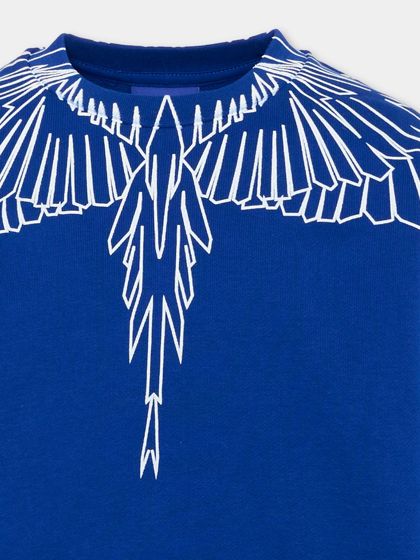 Felpa blu per bambino con ali,County Of Milan Kids,F5CMJBSW071 130