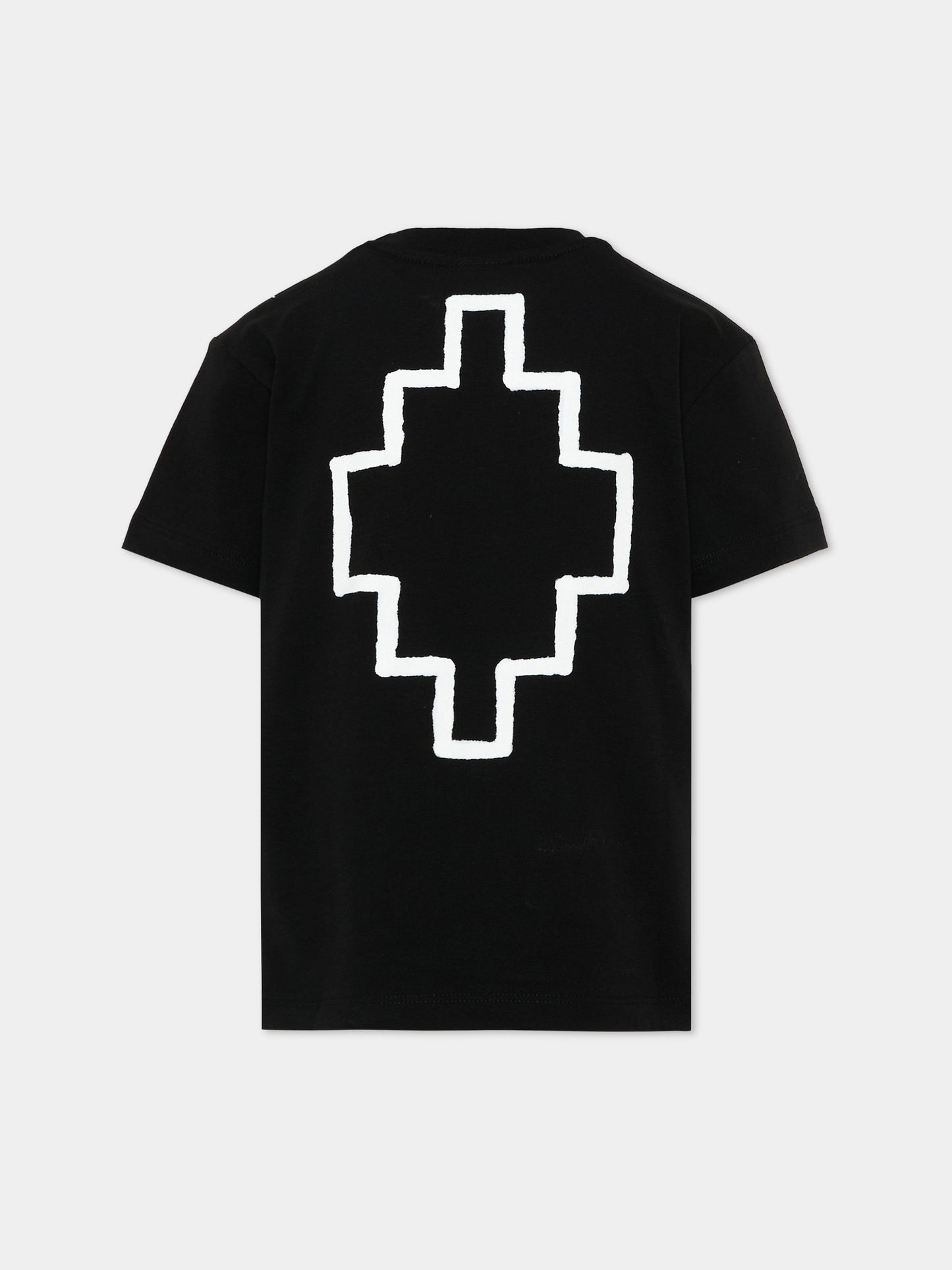 T-Shirt nera per bambino con logo