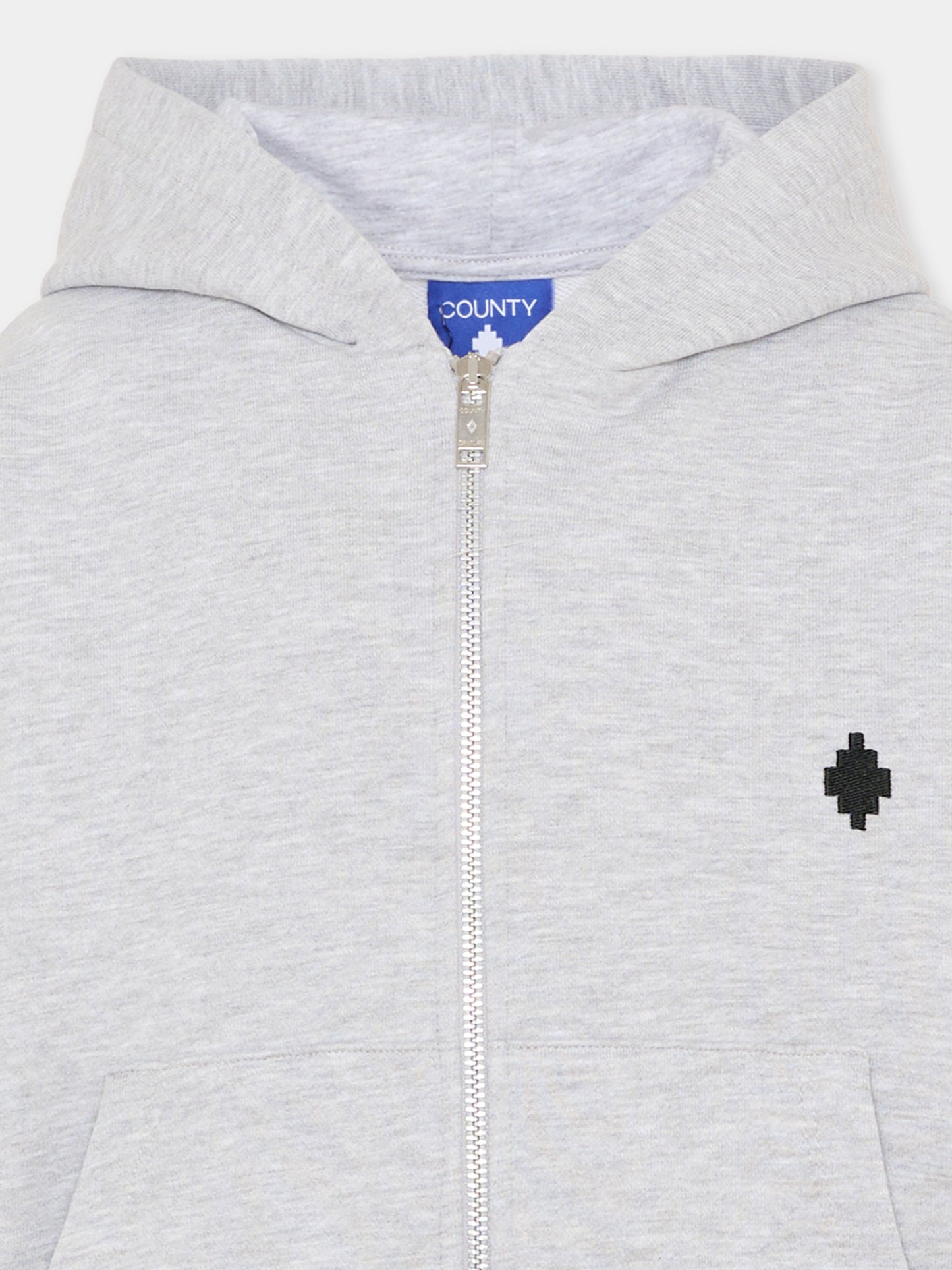 Felpa grigia per bambina con logo,County Of Milan Kids,F5CMJGZH083 101