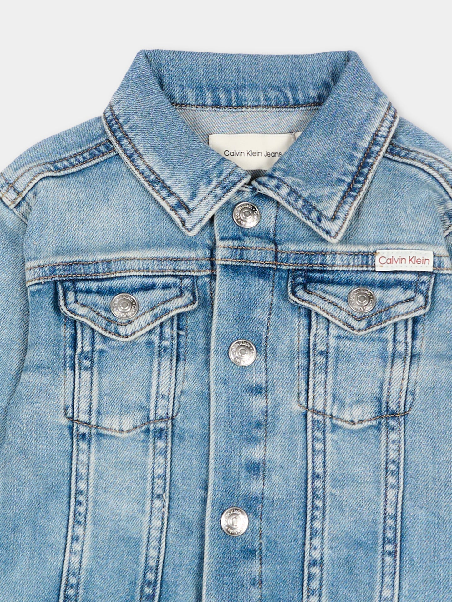 Giubbotto di jeans denim per neonato,Calvin Klein Kids,LVCKSJD04B 1A4