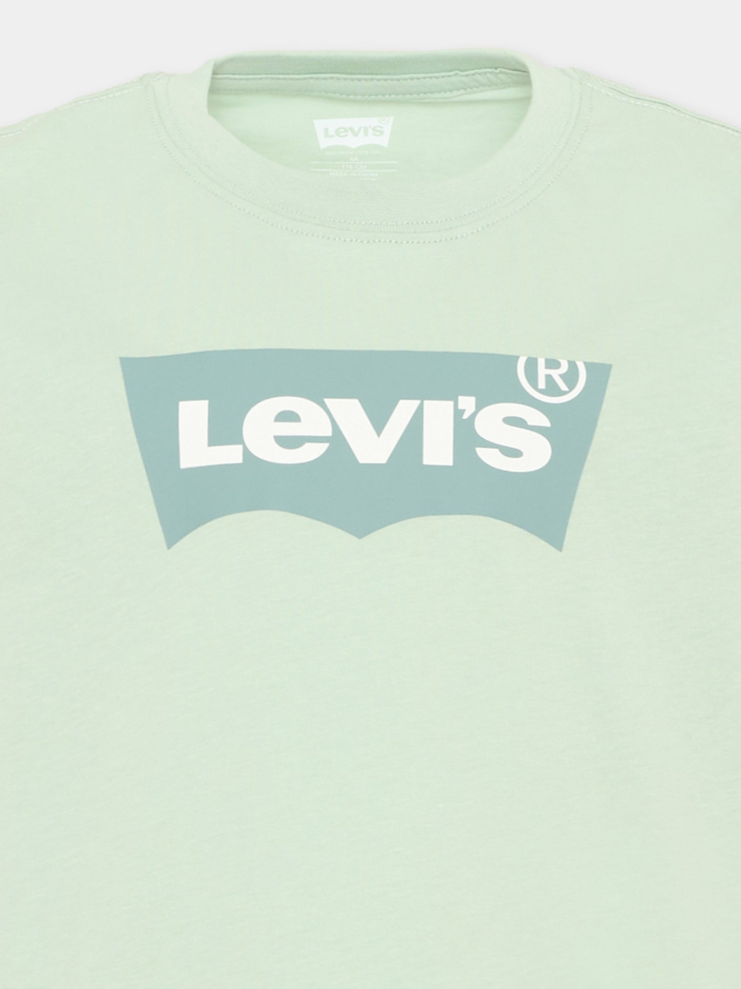 T-Shirt verde per bambino con logo,Levi's Kids,9E8157 FAF