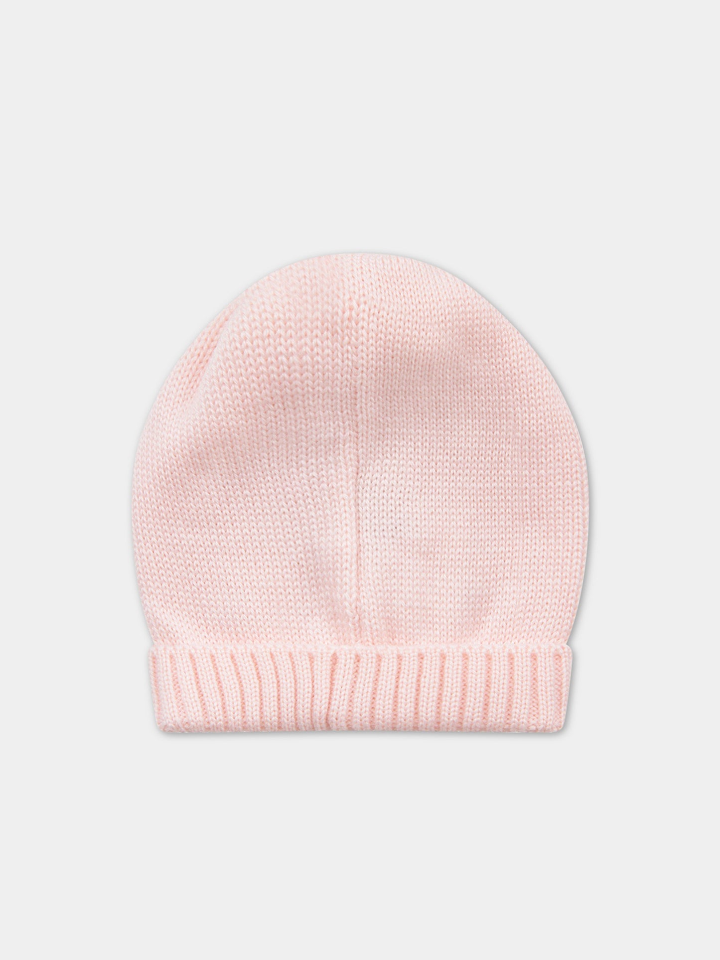 Cappello rosa per neonata con risvolto,Little Bear,8123 ROSA