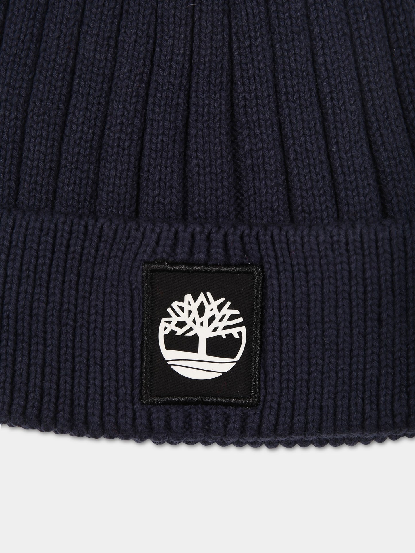 Berretto blu per bambino con albero,Timberland,T21387 857