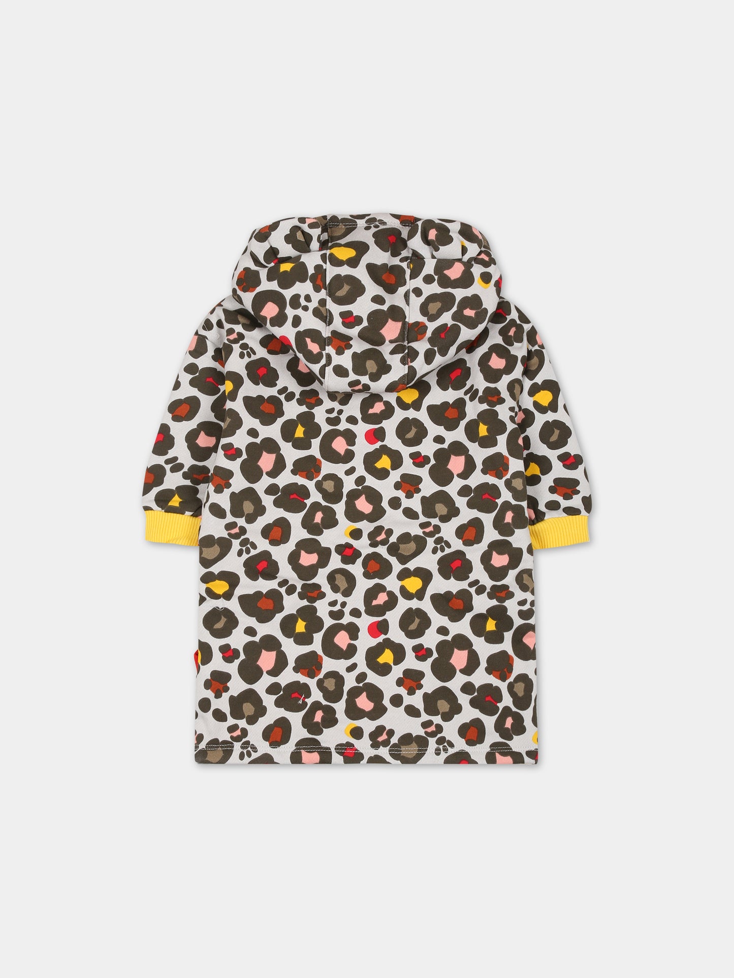 Vestito multicolor per neonata con logo,Kenzo Kids,K02110 261