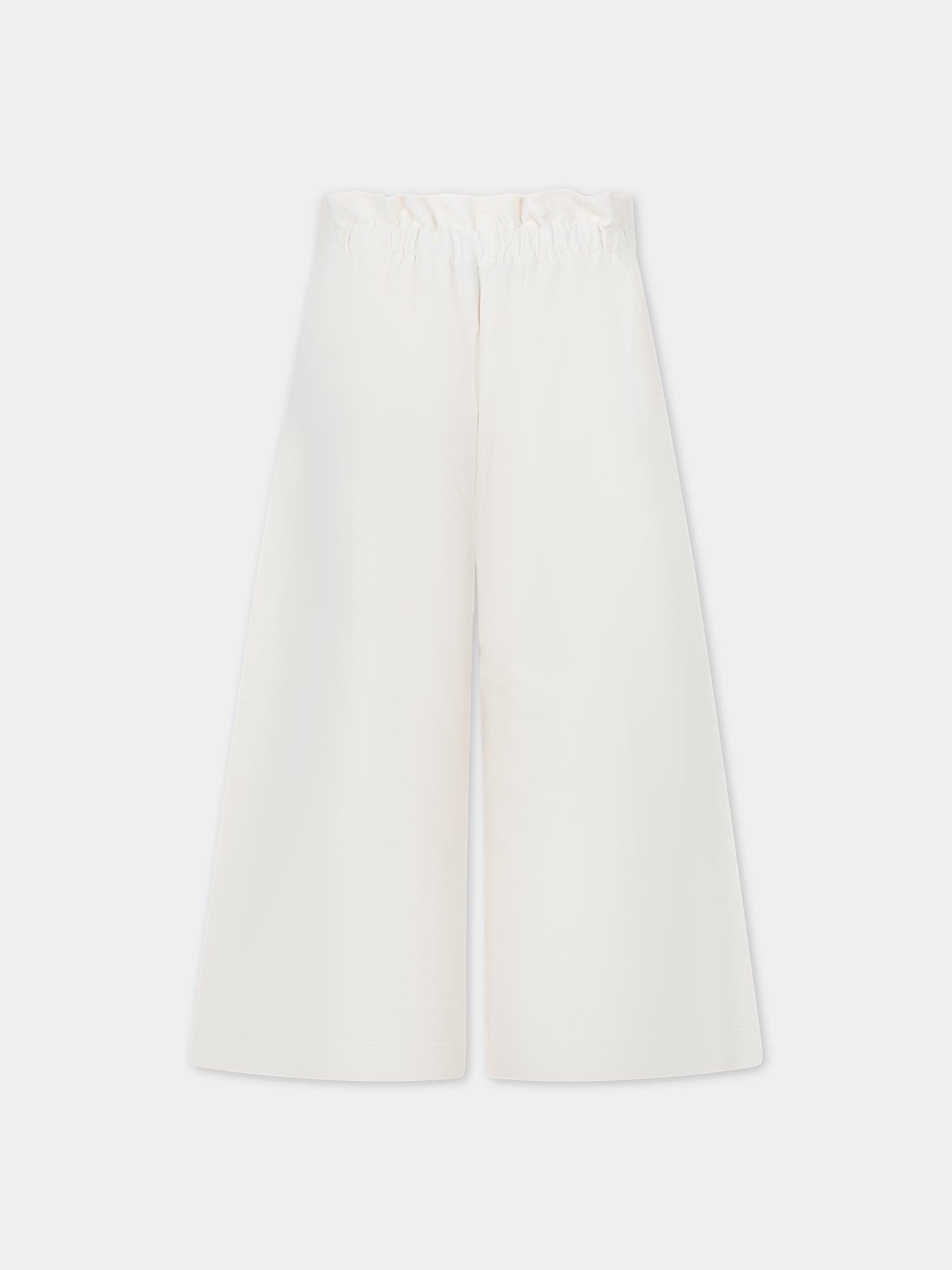 Pantaloni casual bianchi per bambina,Dondup Kids,DFPA005 0 CE247 0009