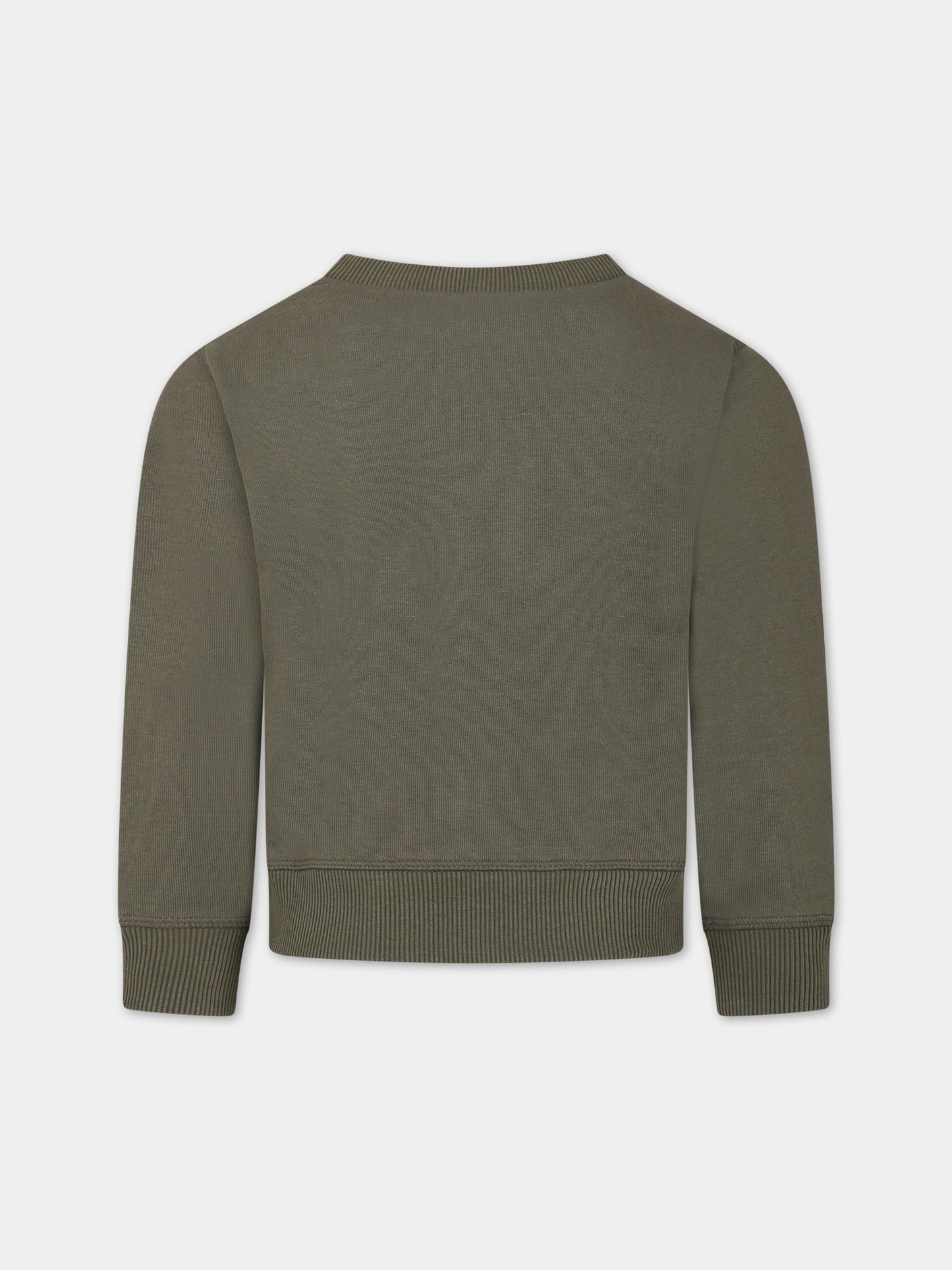 Felpa verde per bambino con logo,Hugo,G25151 653