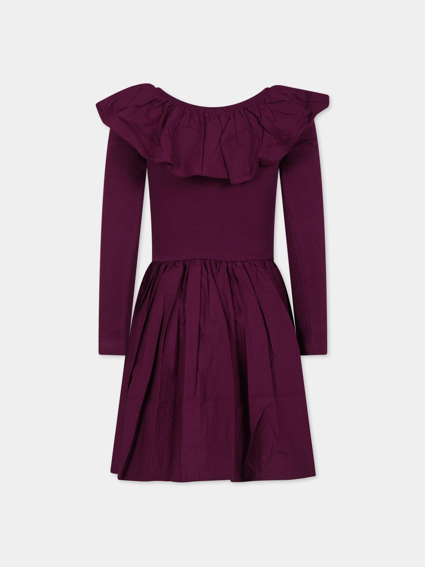 Vestito viola per bambina,Molo,2W23E215 8763