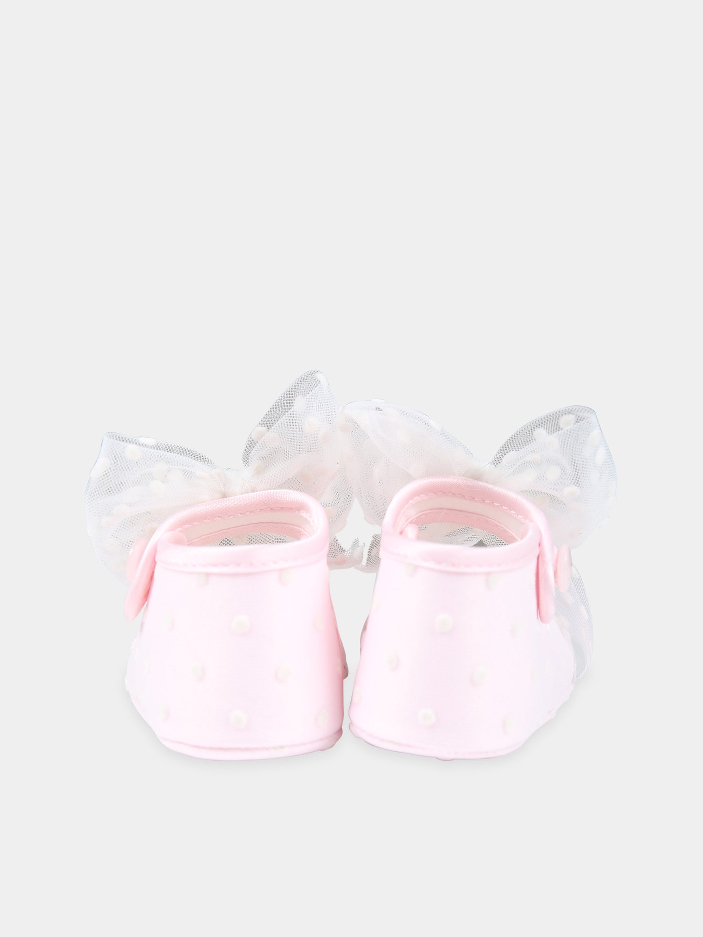 Ballerine rosa per neonata con pois,Monnalisa,39B001 2902 0191