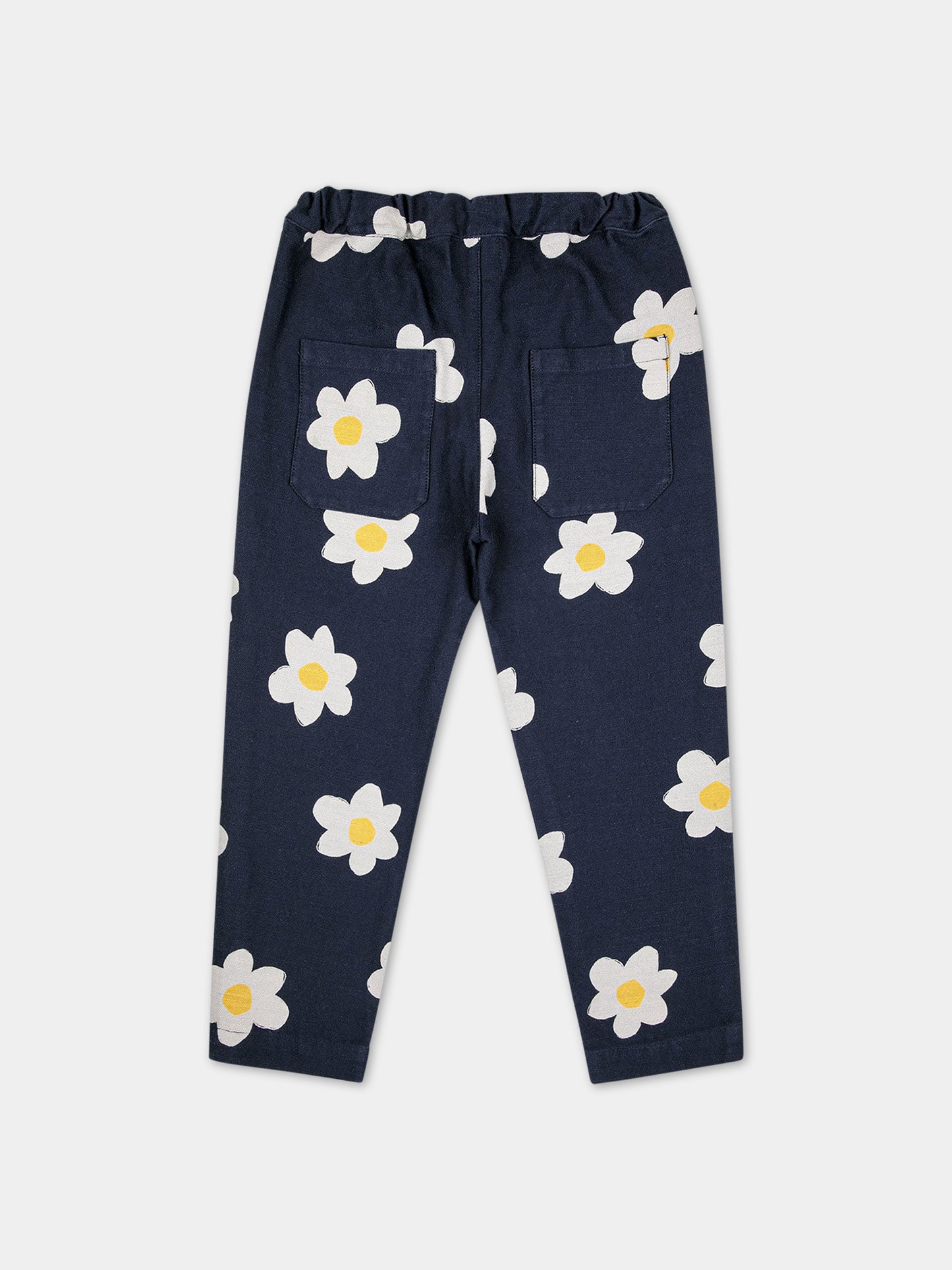 Pantalone blu per bambina con stampa margherite,Bobo Choses,223AC080