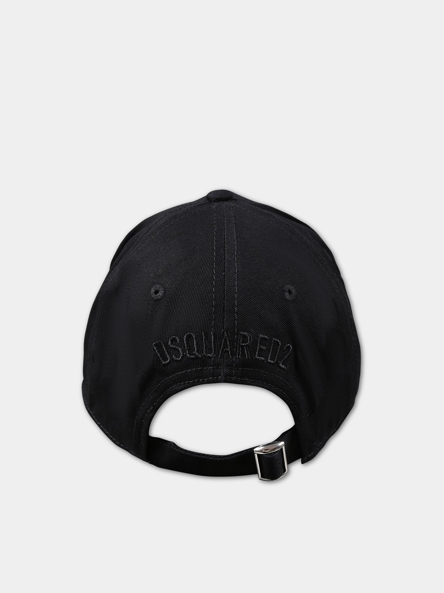 Cappello nero per bambino con scritta,Dsquared2,DQ2063 D0096 DQ900
